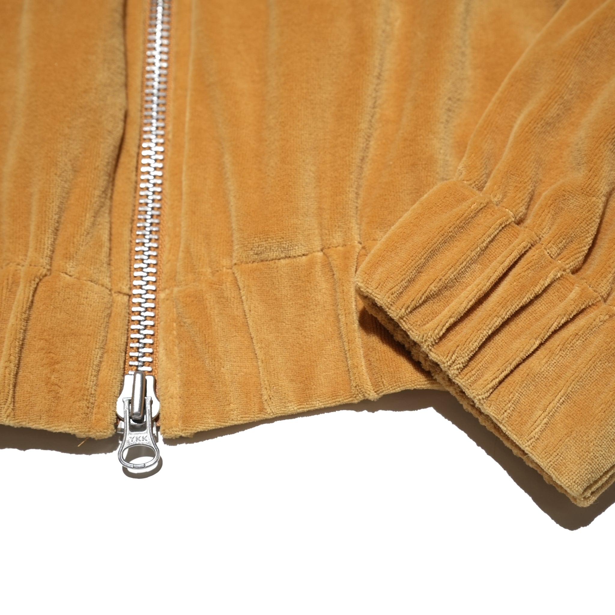 Velor Pile Drivers Jacket – Marigold / Wakaba / Black | AMBERGLEAM