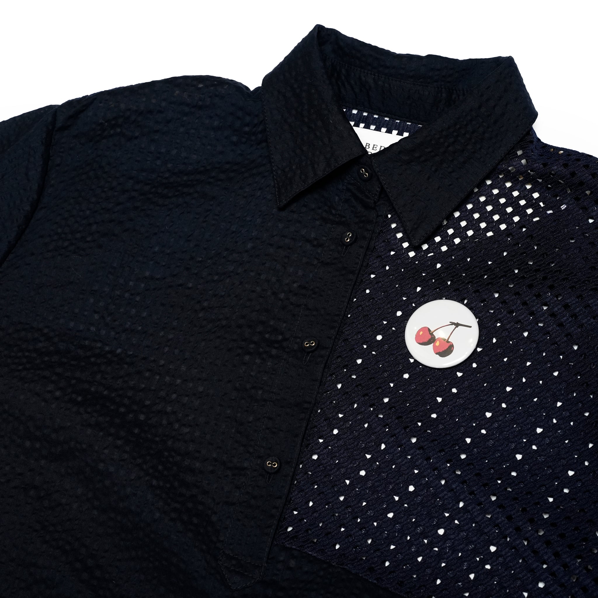 BSD25SS-15_Navy | Color Panel Relax One-piece | Color:Navy【BEDSIDEDRAMA_ベッドサイドドラマ】【archive】