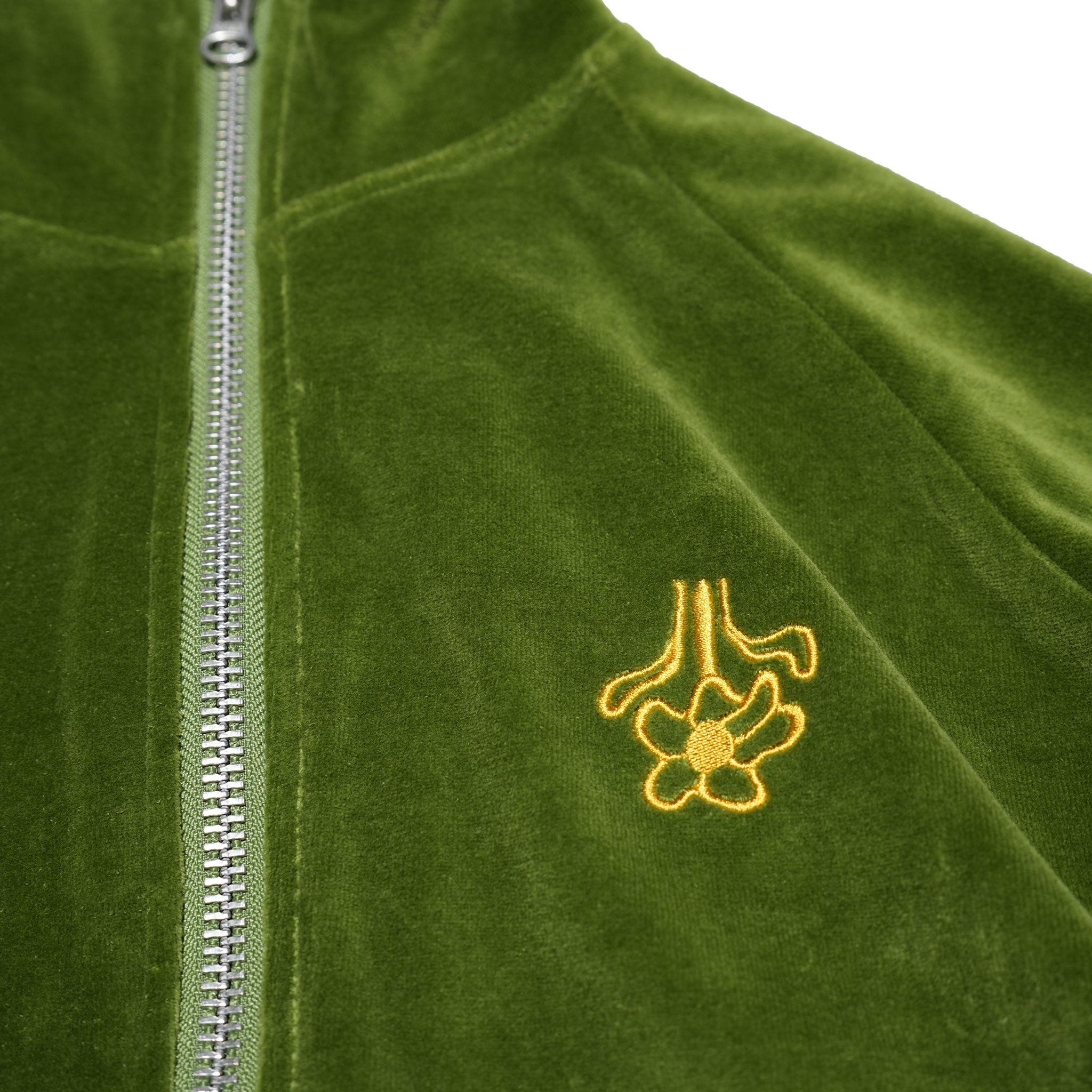 Velor Pile Drivers Jacket – Marigold / Wakaba / Black | AMBERGLEAM