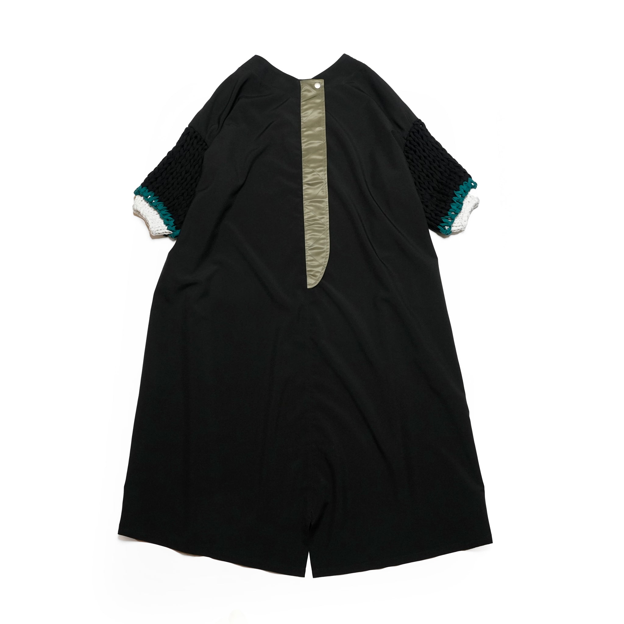 BSD25SS-02_Black | Loose Sleeve Military One-piece | Color:Black【BEDSIDEDRAMA_ベッドサイドドラマ】【archive】