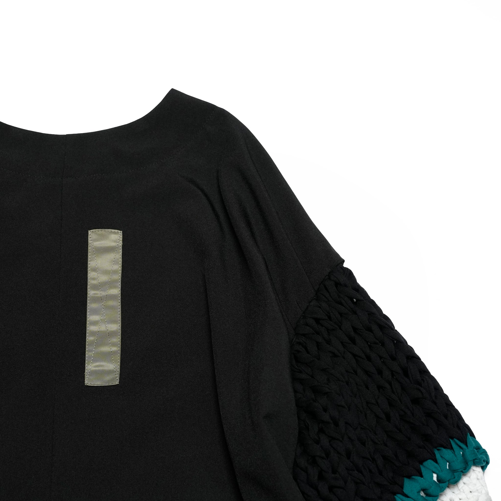 BSD25SS-02_Black | Loose Sleeve Military One-piece | Color:Black【BEDSIDEDRAMA_ベッドサイドドラマ】【archive】