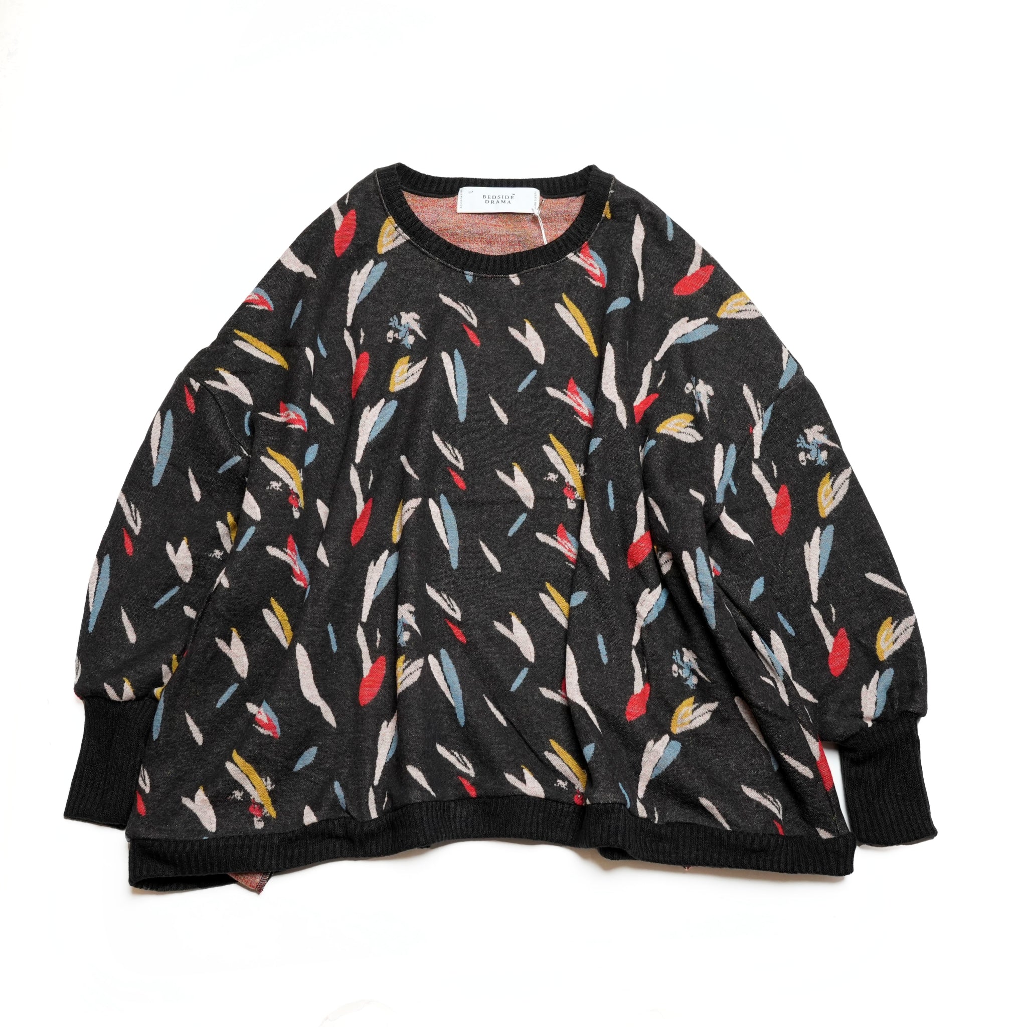BSD24AW-16_COLOR BK | Flowers JQ Pulover | Color:Color Bk【BEDSIDEDRAMA_ベッドサイドドラマ】【archive】