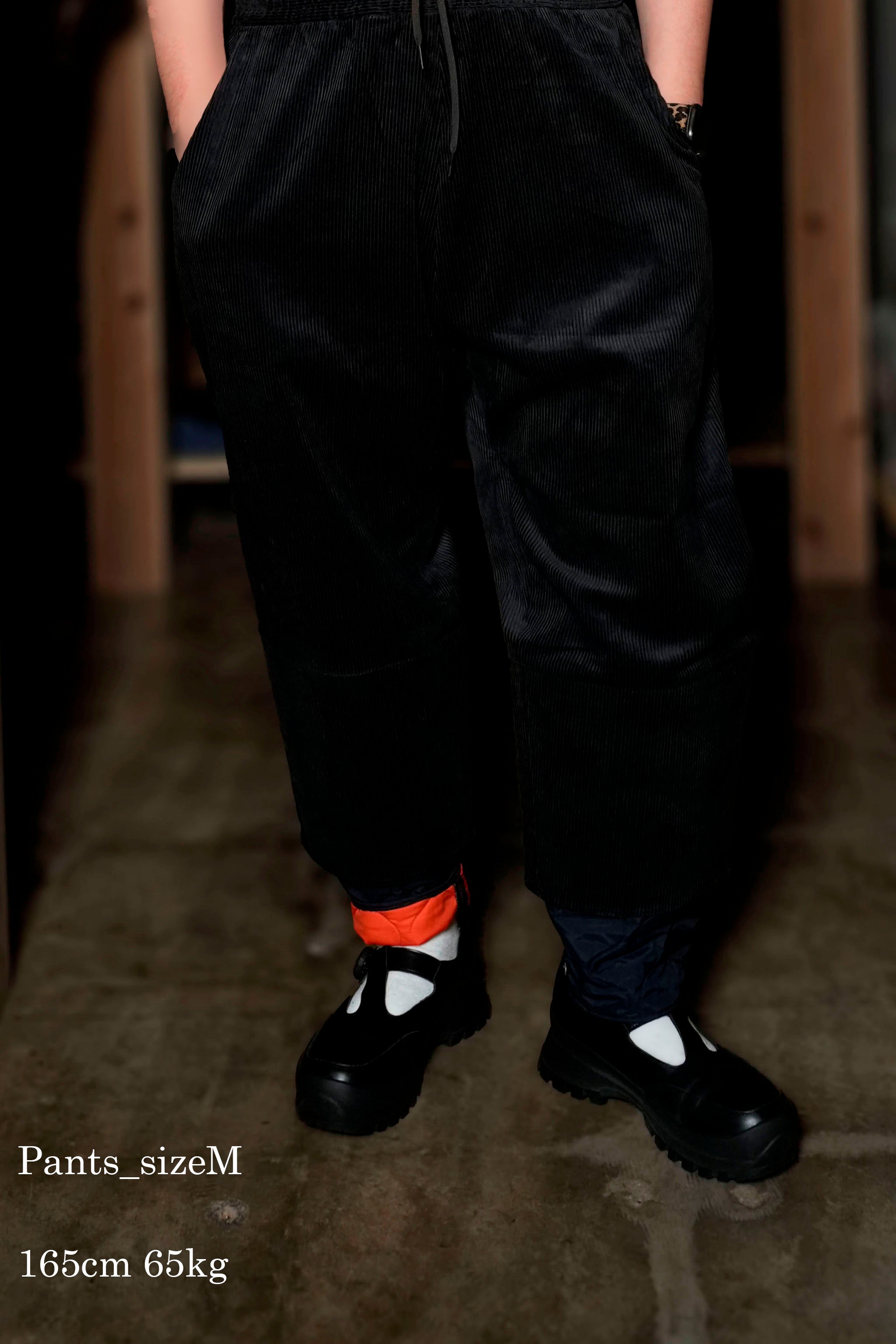 SF24AW-02_BLACK | Layer Corduroy Pants | Color:Black【STOF_ストフ】【archive】