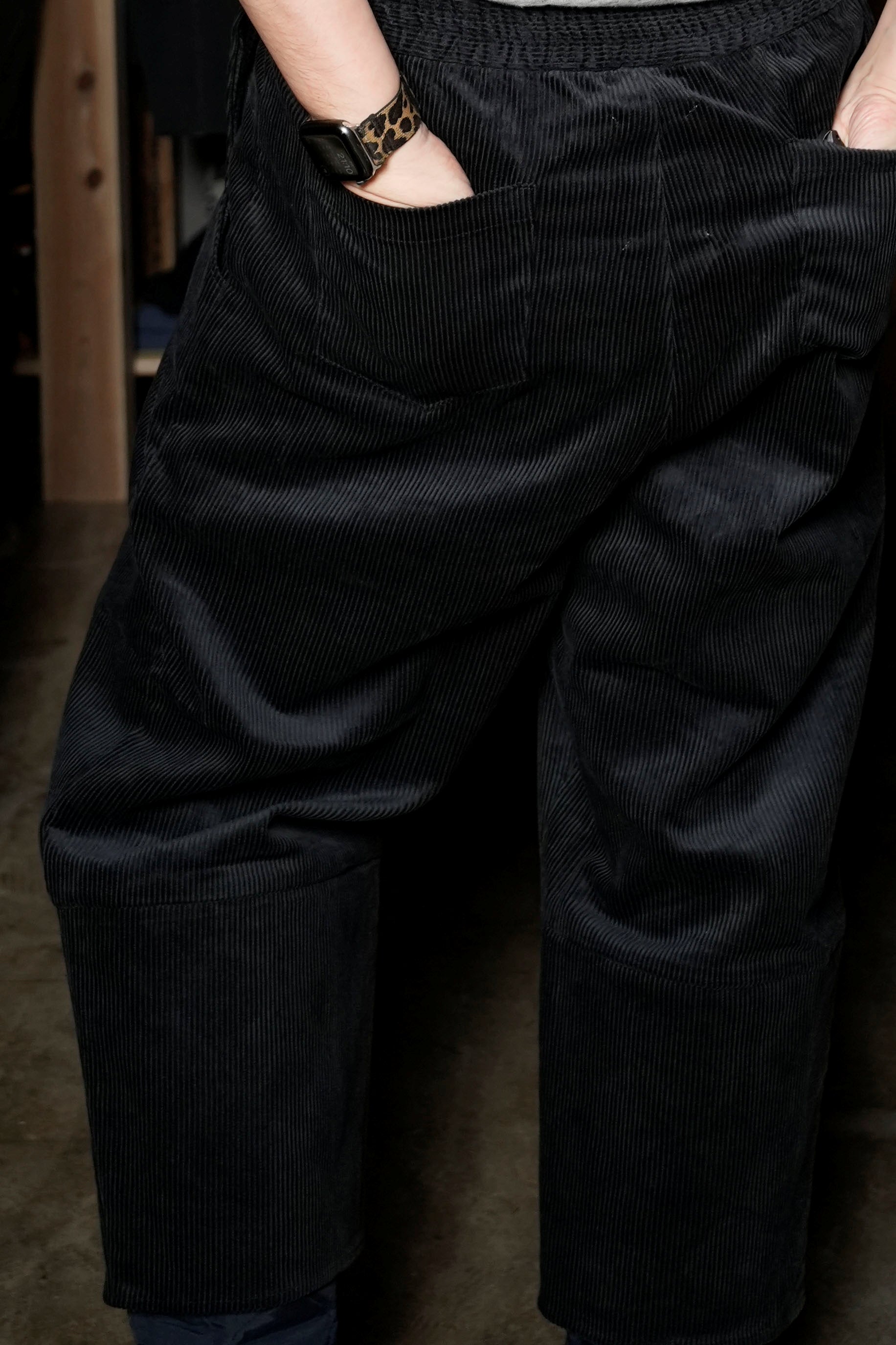 SF24AW-02_BLACK | Layer Corduroy Pants | Color:Black【STOF_ストフ】【archive】