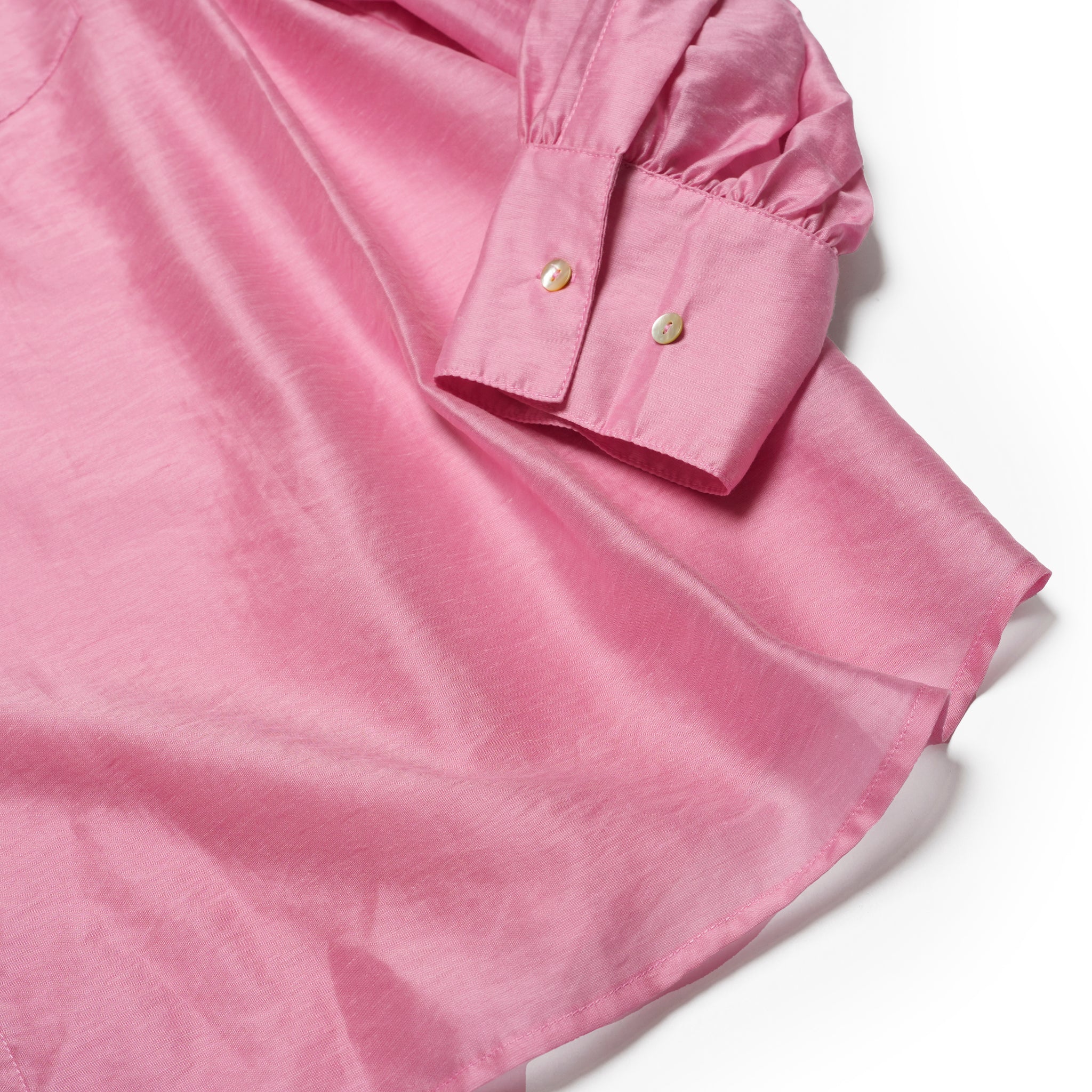 WHT25HBL4065_Pink | SHEER VOLUME BLOUSE – Pink | WHYTO