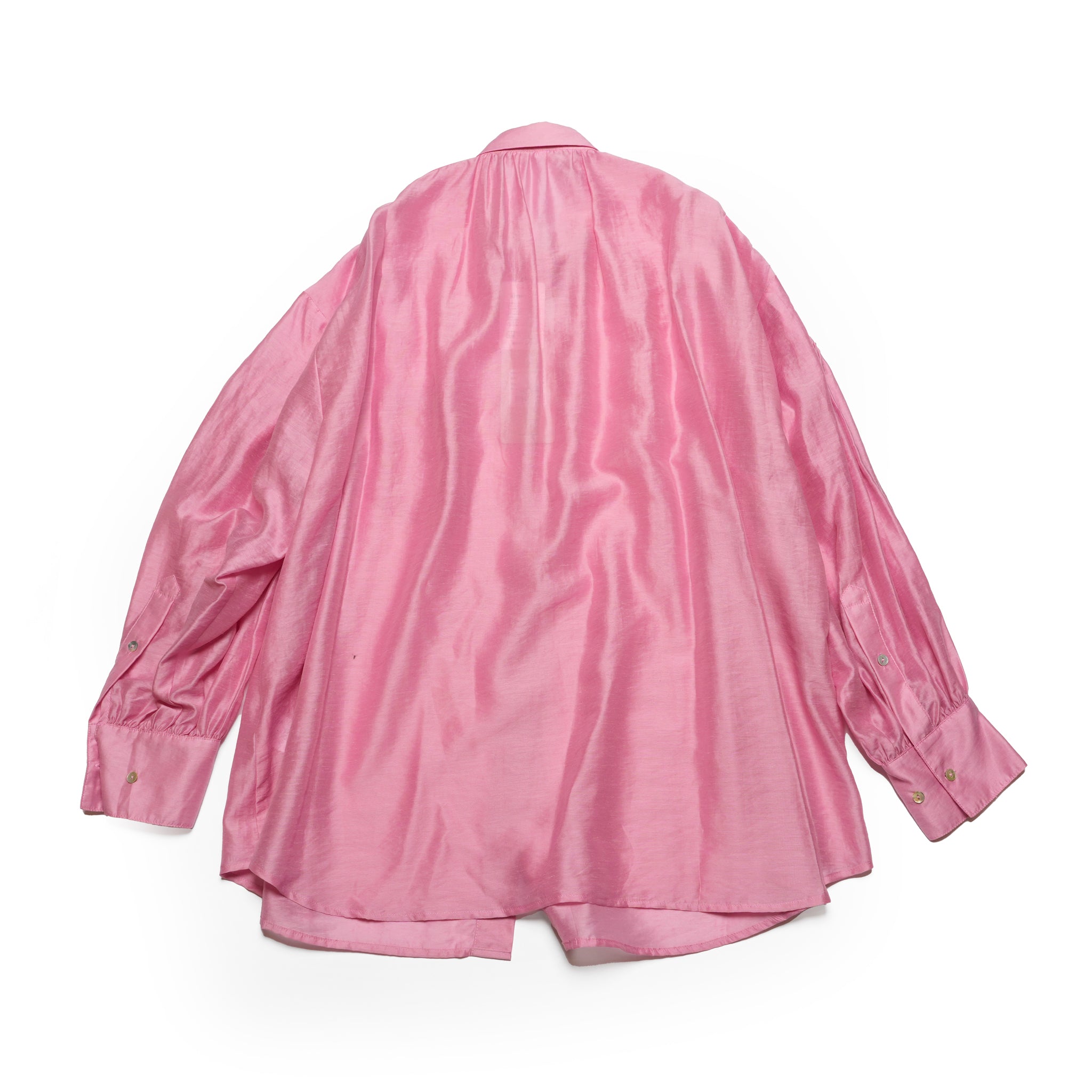 WHT25HBL4065_Pink | SHEER VOLUME BLOUSE – Pink | WHYTO