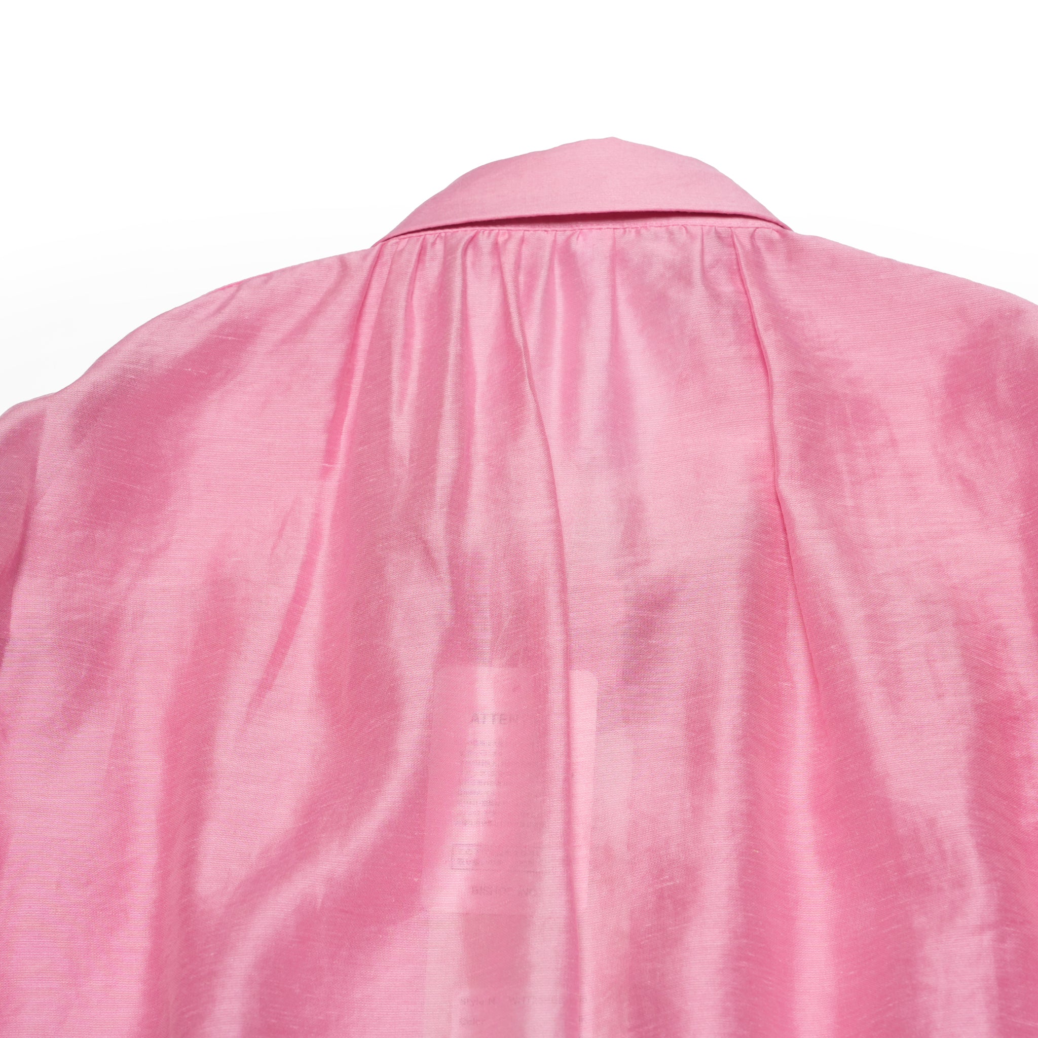 WHT25HBL4065_Pink | SHEER VOLUME BLOUSE – Pink | WHYTO