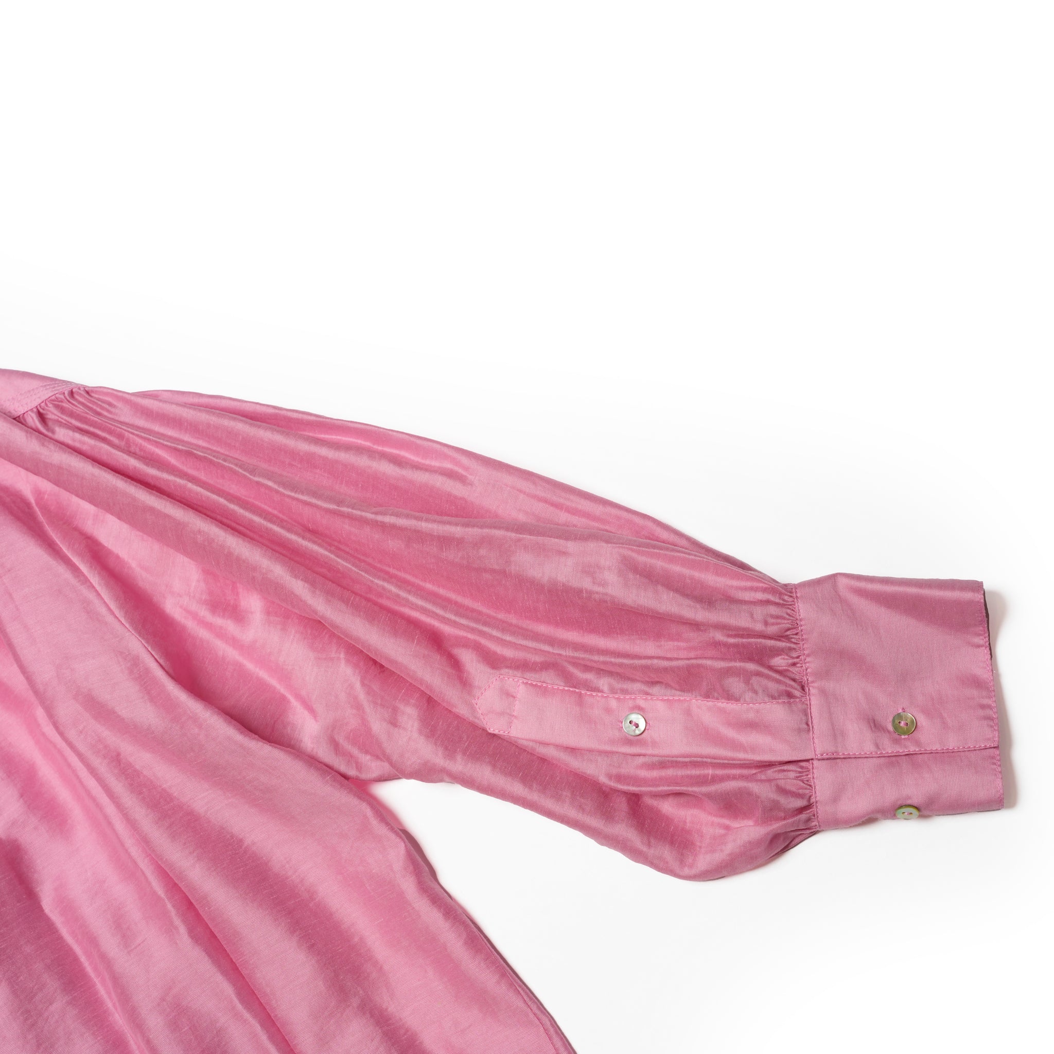 WHT25HBL4065_Pink | SHEER VOLUME BLOUSE – Pink | WHYTO