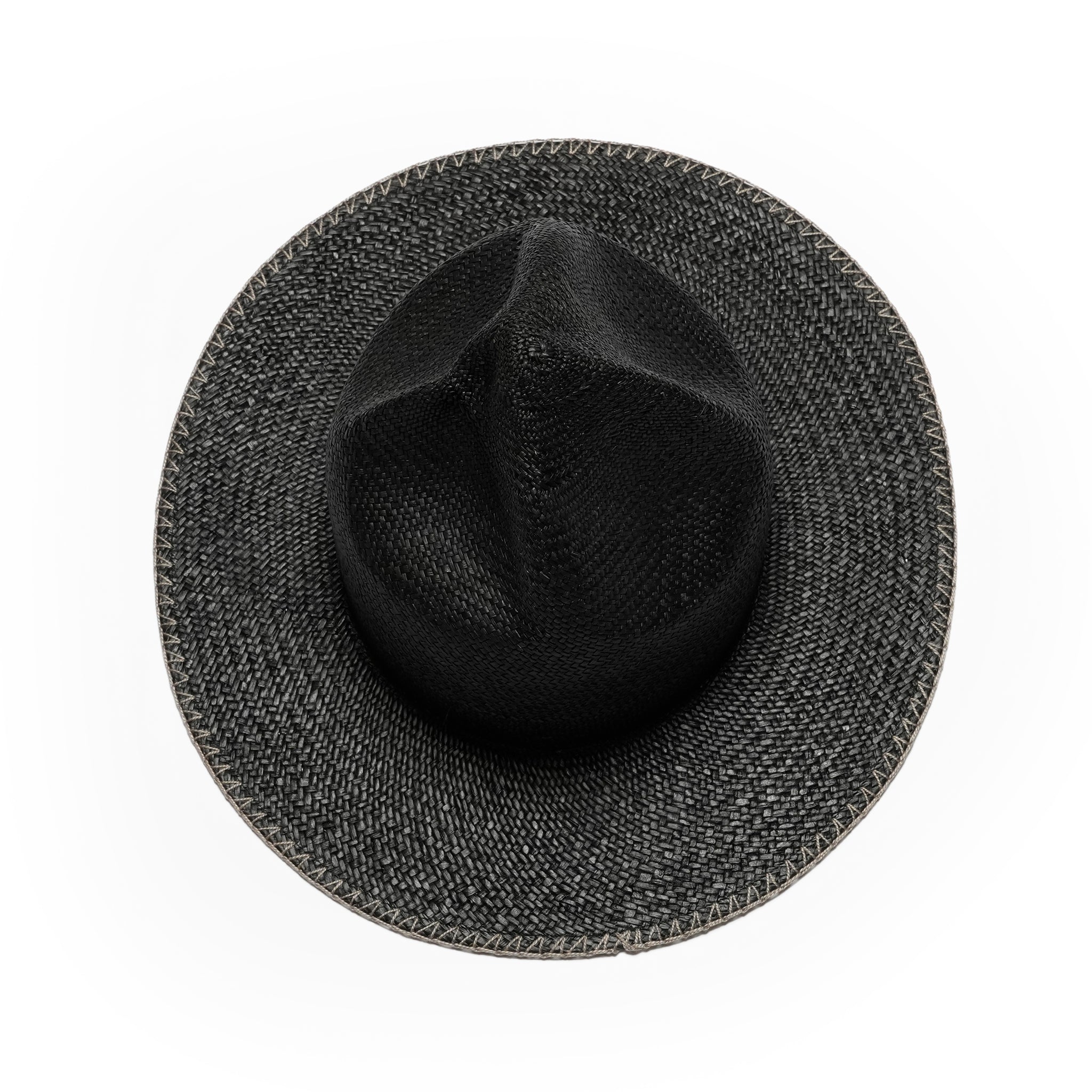 IA-25-120_Black | Mountain Panama Hat | Color:Black【INDIETRO ASSOCIATION_インディエトロアソシエーション】