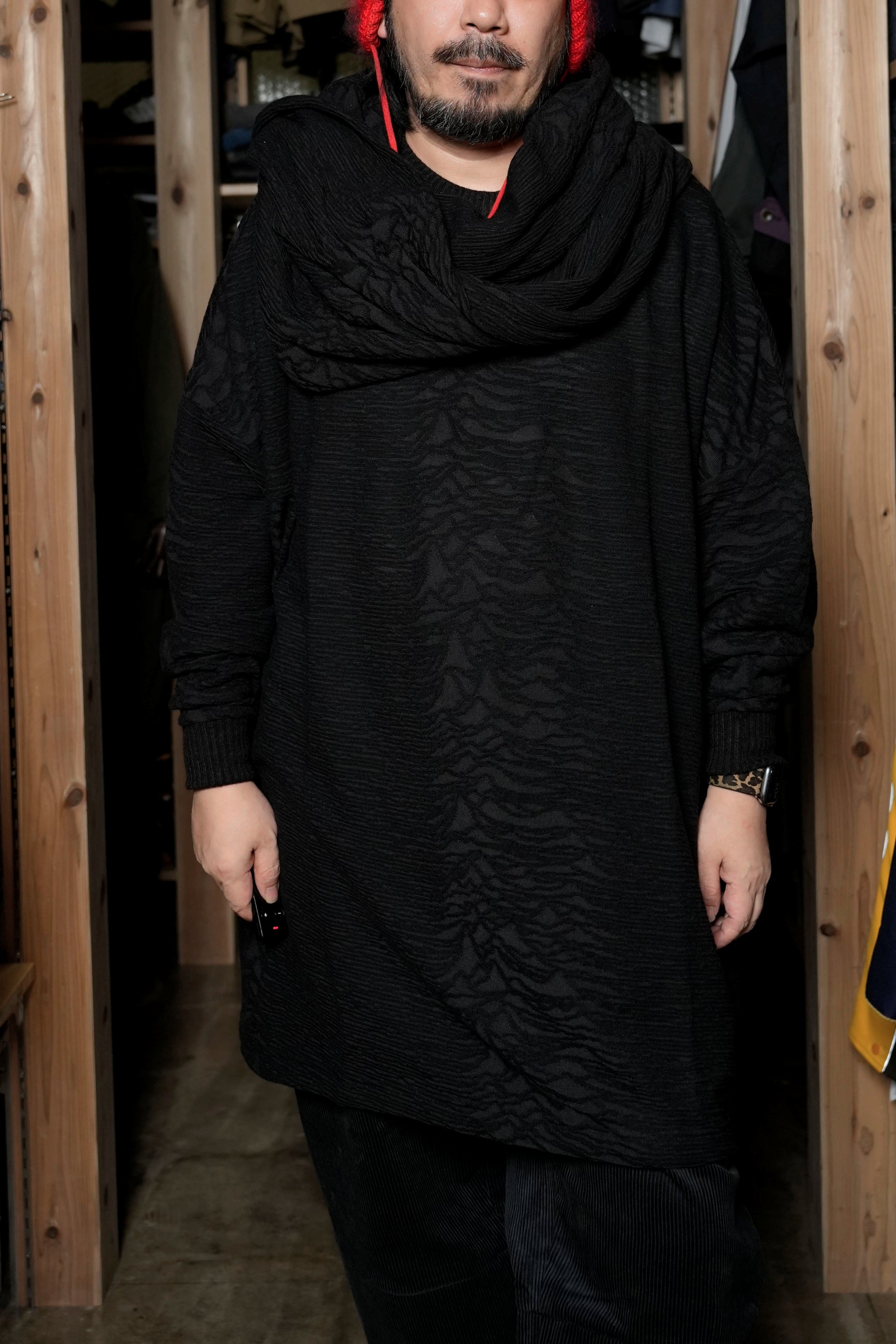 SF24AW-18_DIVISION | Roots JQ Loop Stole | Color:Division【STOF_ストフ】