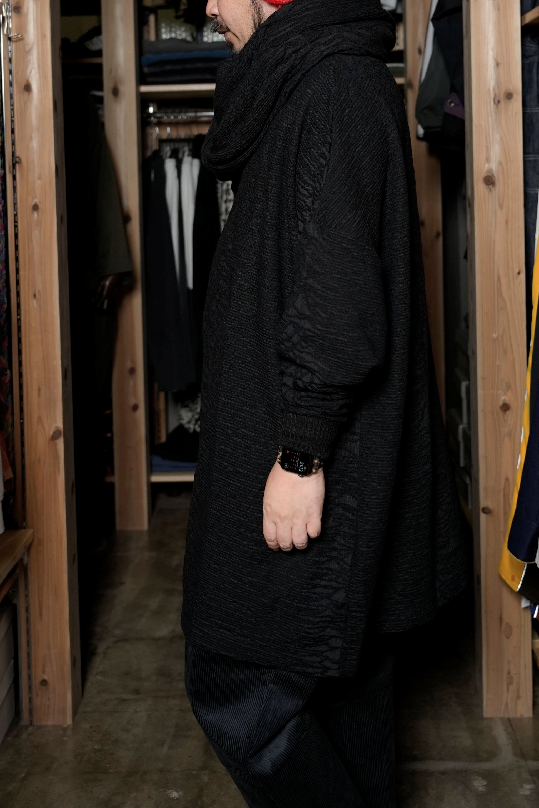 SF24AW-18_DIVISION | Roots JQ Loop Stole | Color:Division【STOF_ストフ】