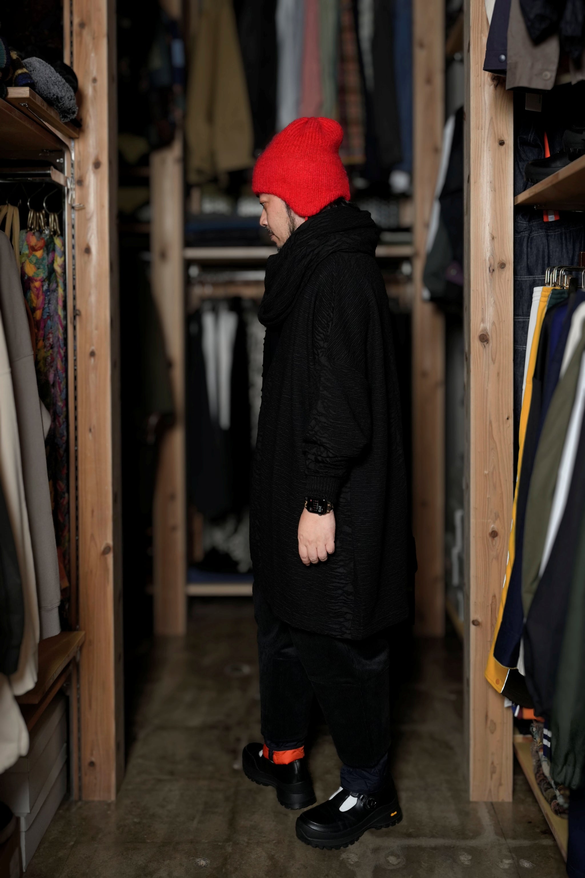 SF24AW-18_DIVISION | Roots JQ Loop Stole | Color:Division【STOF_ストフ】