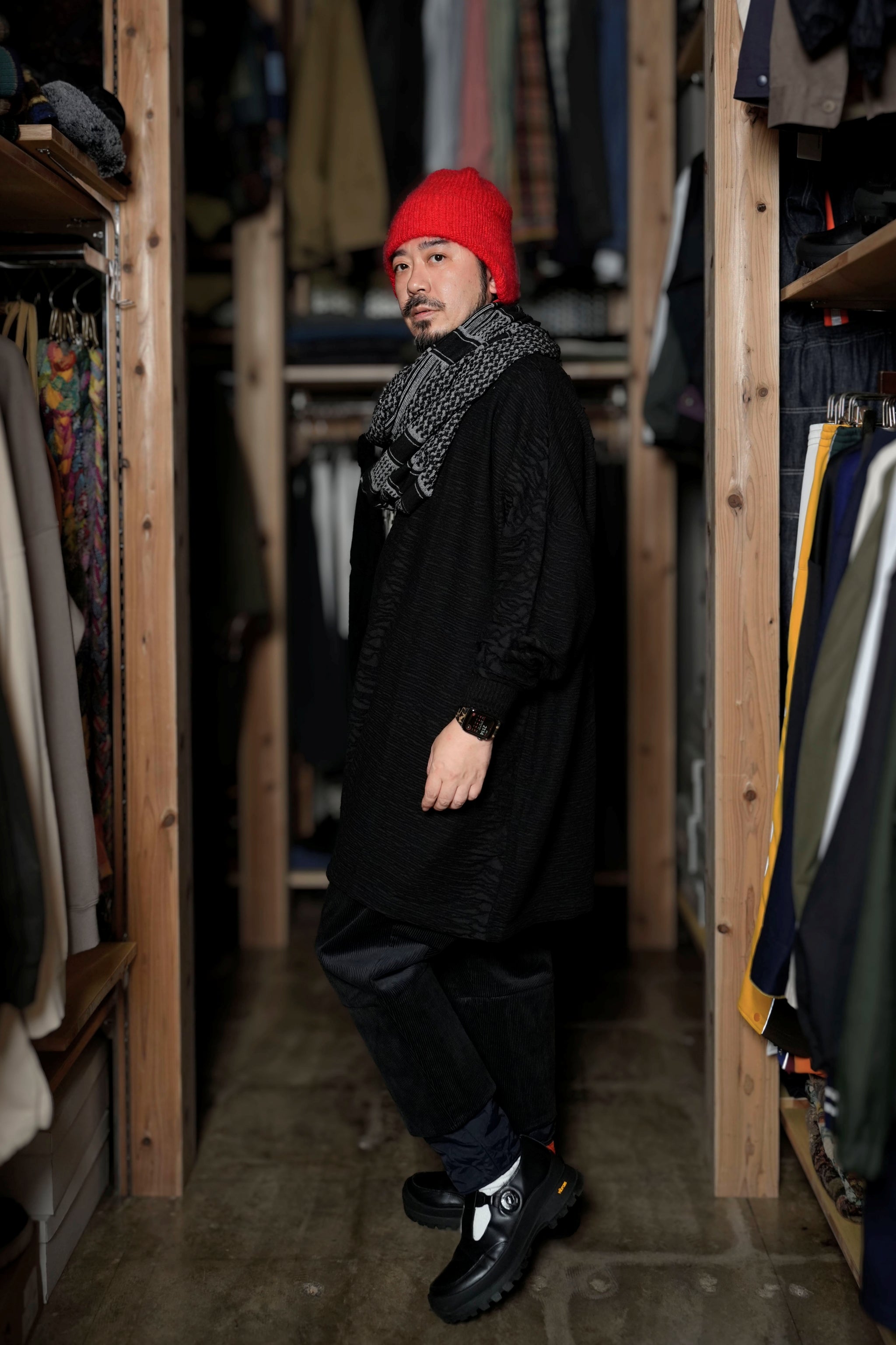 SF24AW-18_SCHMUG | Roots JQ Loop Stole | Color:Schmug【STOF_ストフ】【archive】