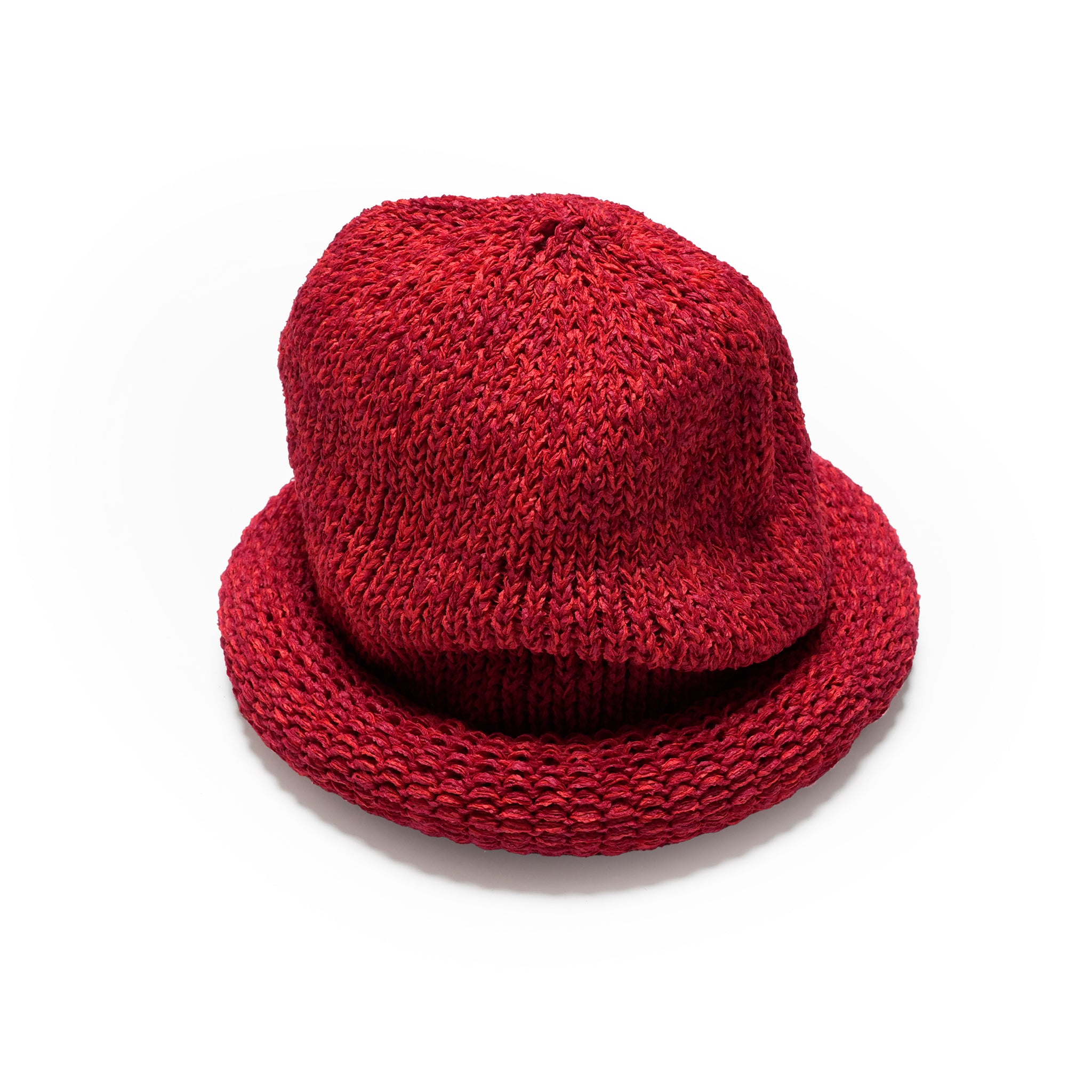 IA-24-097_Red | Roll Knit Cap | Color:Red【INDIETRO ASSOCIATION_インディエトロアソシエーション】【archive】
