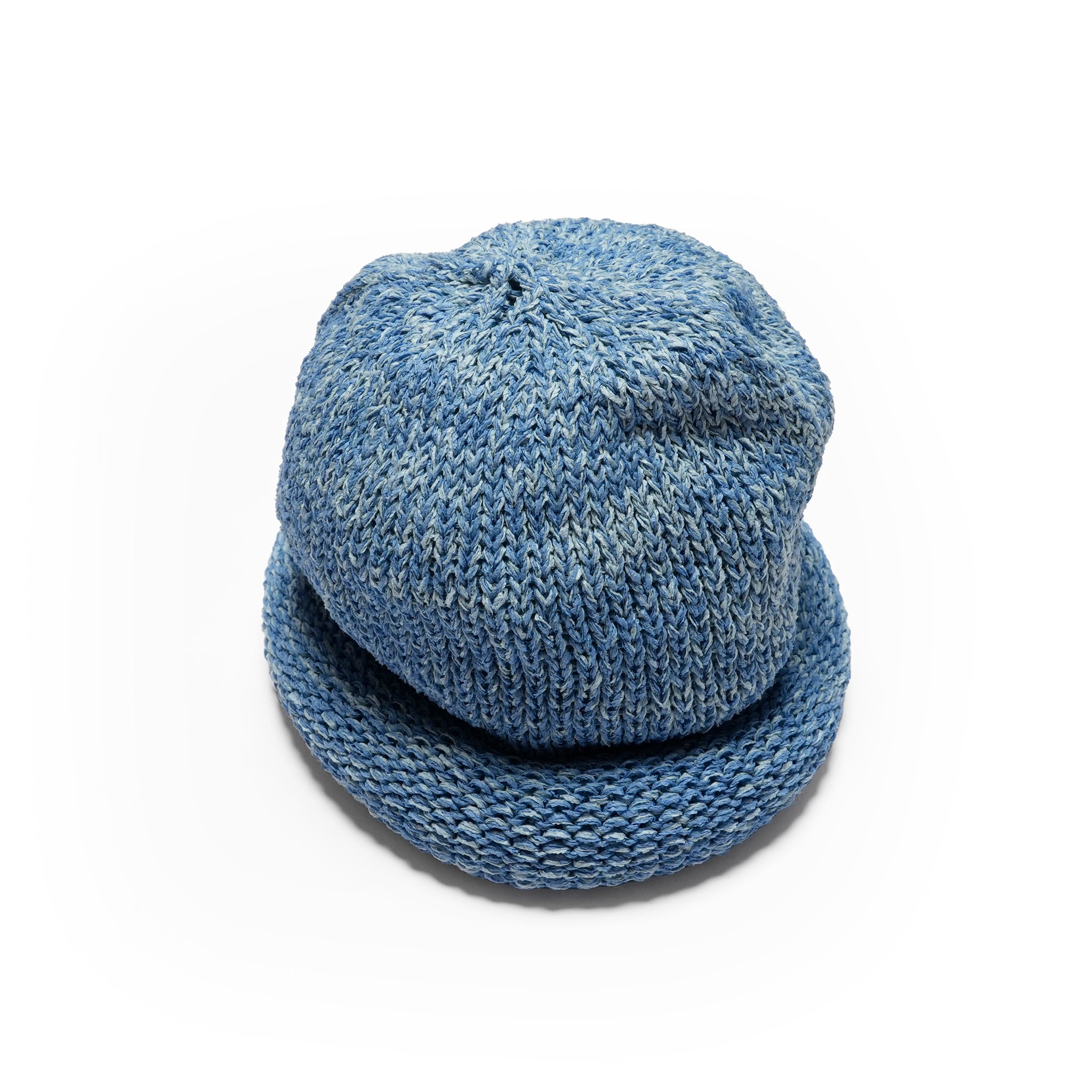 IA-24-097_Blue | Roll Knit Cap | Color:Blue【INDIETRO ASSOCIATION_インディエトロアソシエーション】【archive】