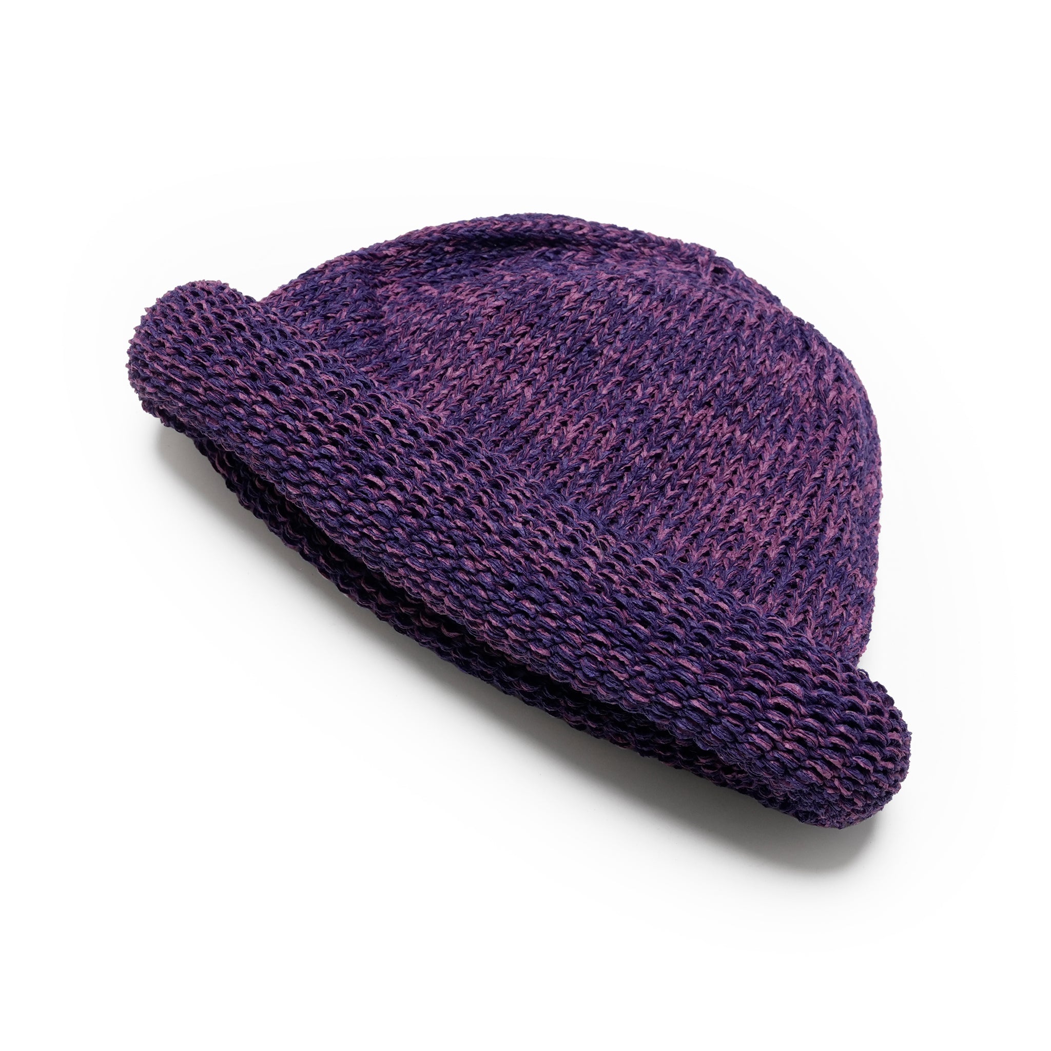IA-24-097_Purple | Roll Knit Cap | Color:Purple【INDIETRO ASSOCIATION_インディエトロアソシエーション】
