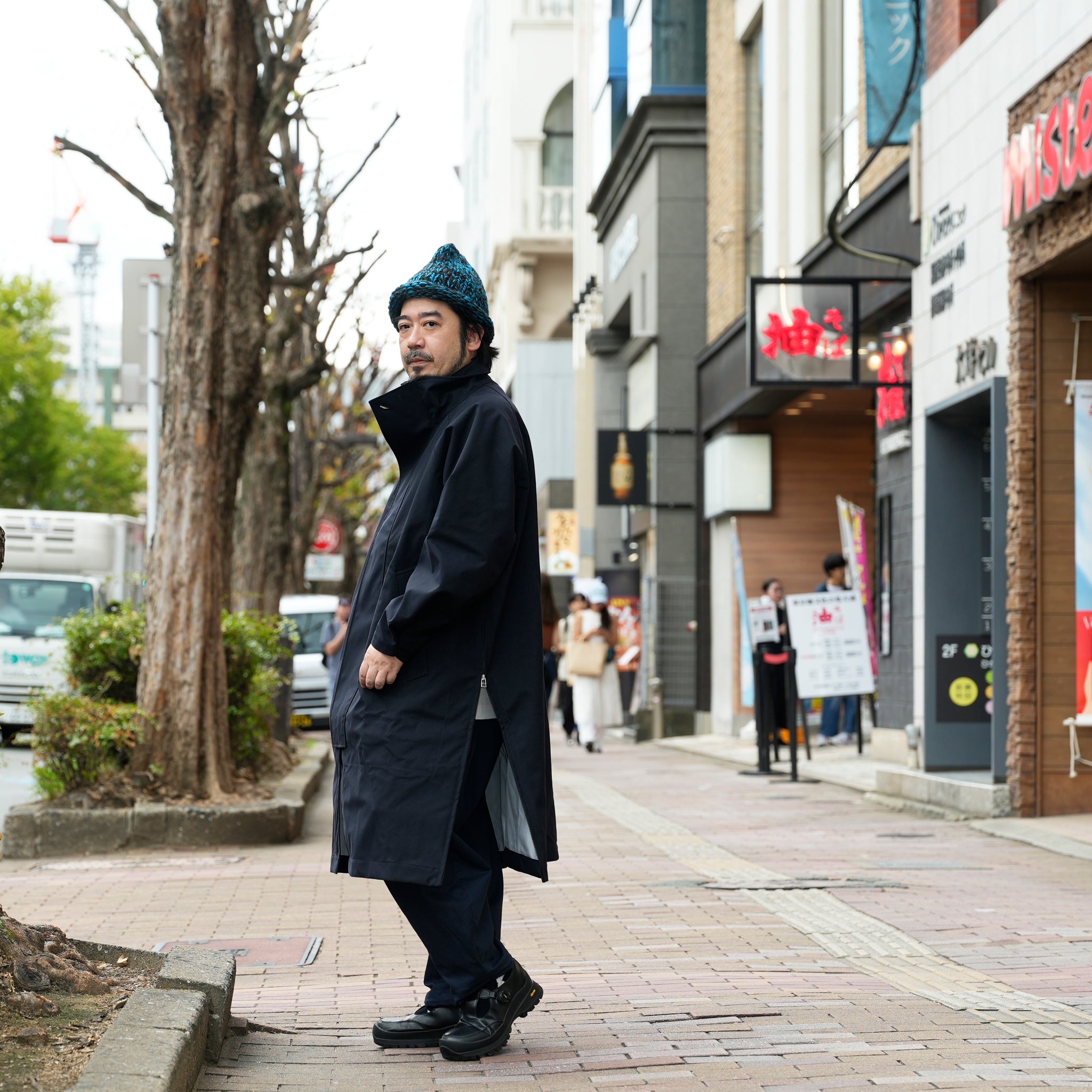 3レイヤー スタンドカラーコート | Color_Color: Dark Navy | No__185_color: dark navy【UNTRACE_アントレース】