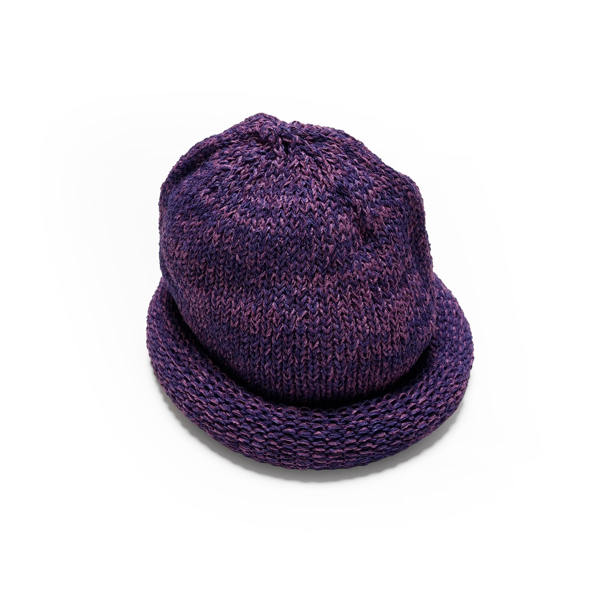 IA-24-097_Purple | Roll Knit Cap | Color:Purple【INDIETRO ASSOCIATION_インディエトロアソシエーション】