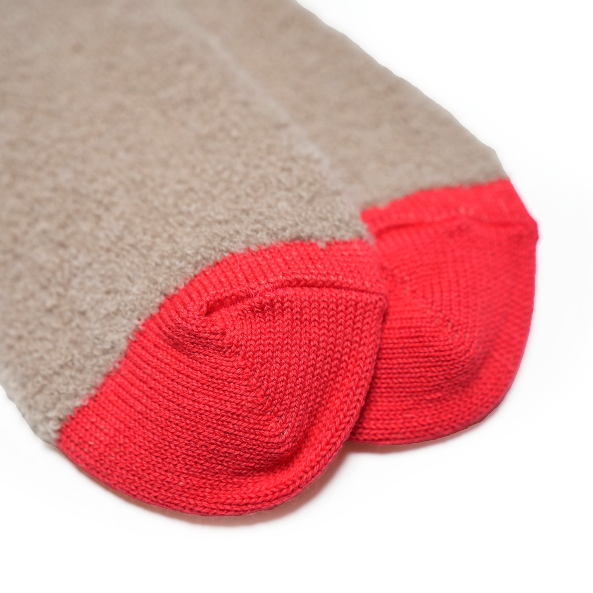 Bicolor Alpaca Boucle Socks – Beige | DECKA QUALITY SOCKS【ネコポス選択可能】