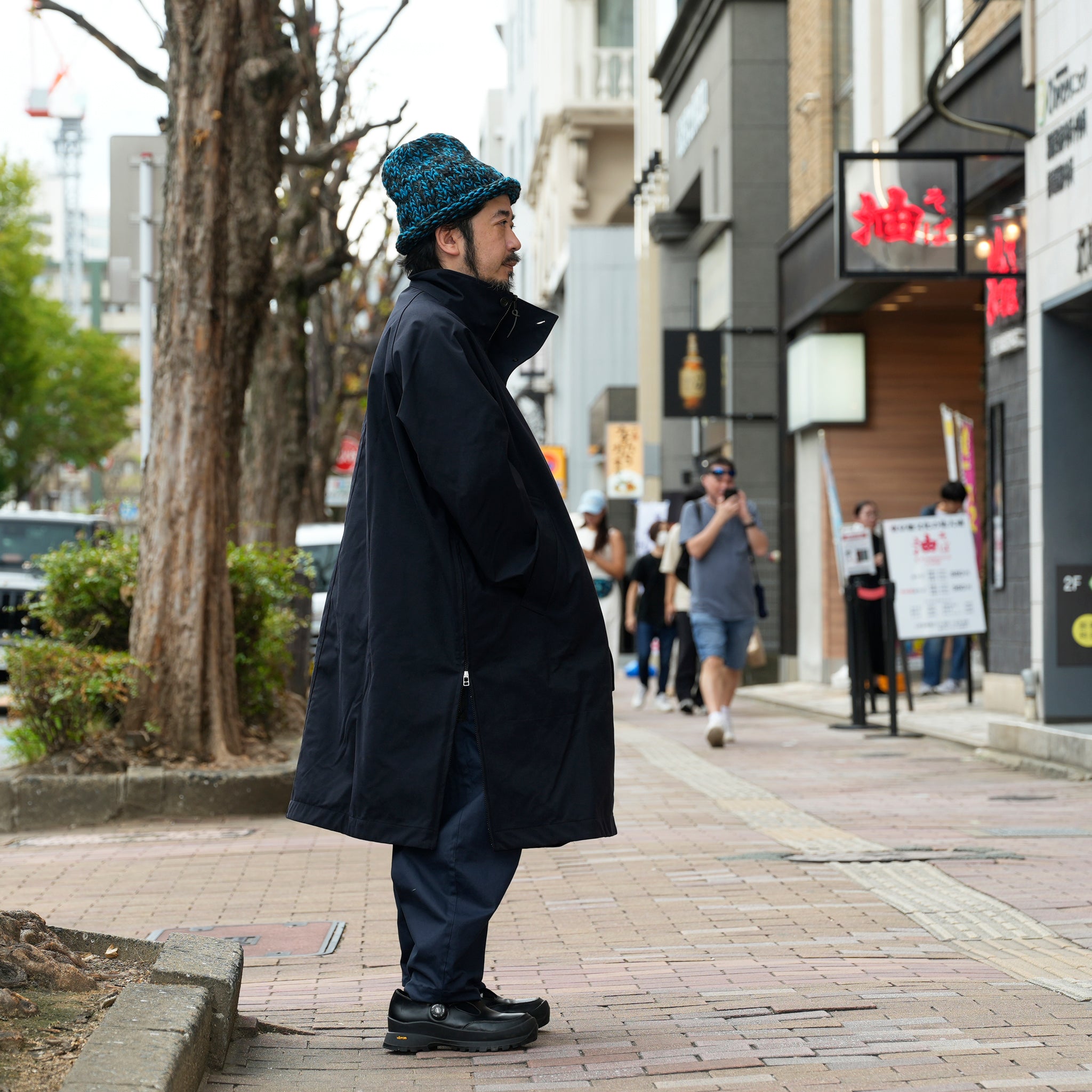 3レイヤー スタンドカラーコート | Color_Color: Dark Navy | No__185_color: dark navy【UNTRACE_アントレース】