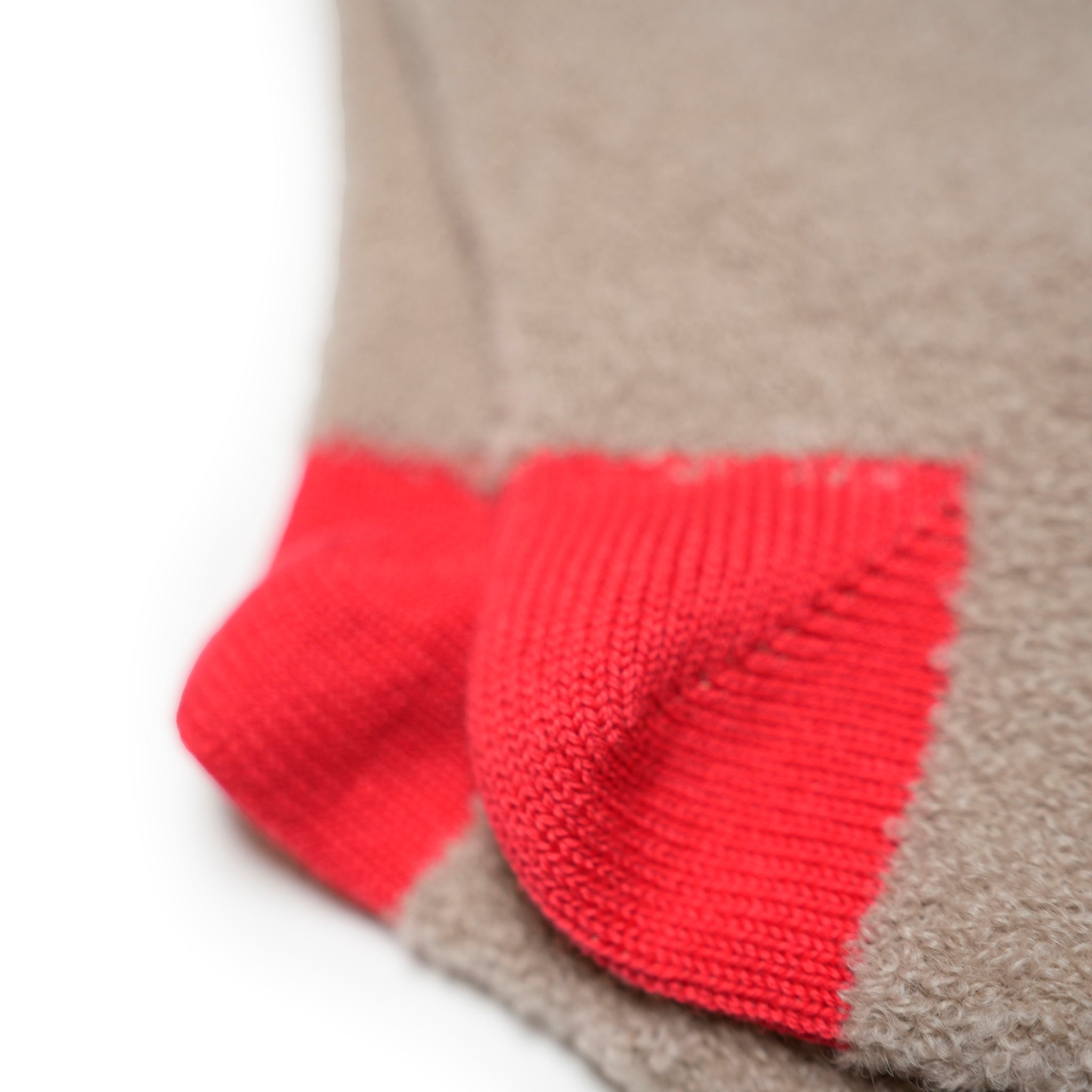 Bicolor Alpaca Boucle Socks – Beige | DECKA QUALITY SOCKS【ネコポス選択可能】