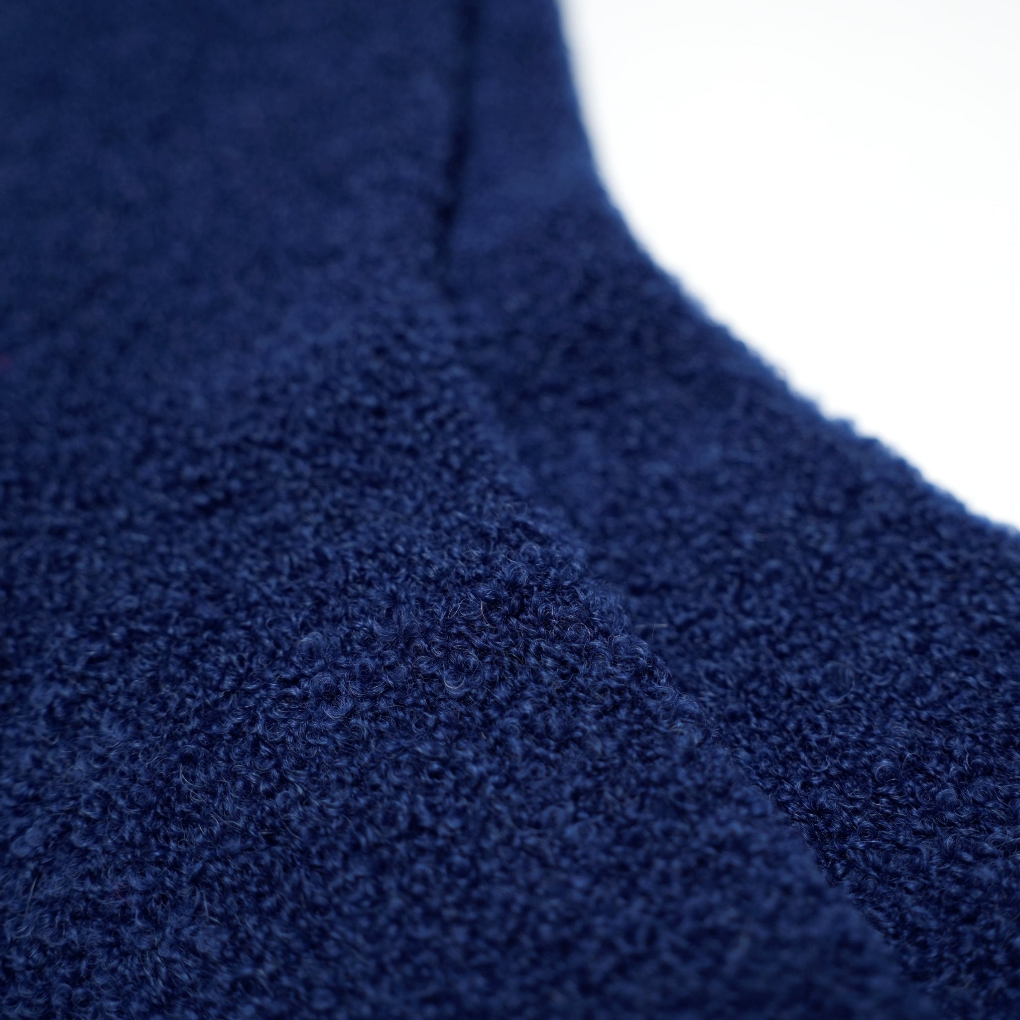 Bicolor Alpaca Boucle Socks – Blue | DECKA QUALITY SOCKS【ネコポス選択可能】