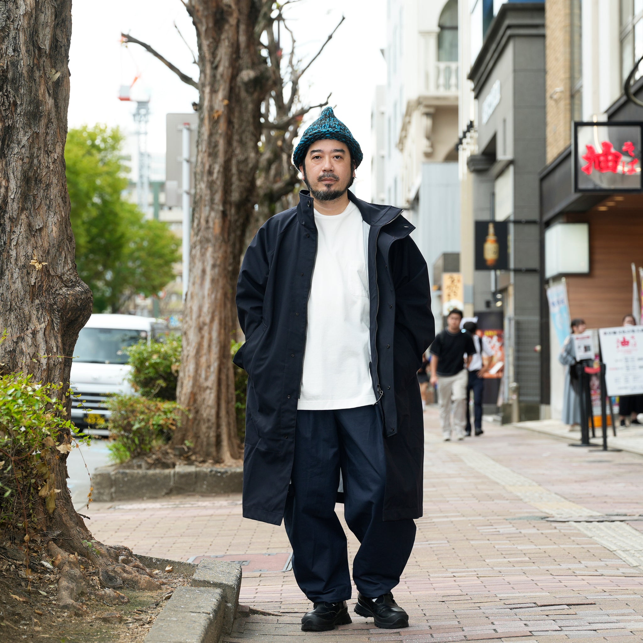 3レイヤー スタンドカラーコート | Color_Color: Dark Navy | No__185_color: dark navy【UNTRACE_アントレース】