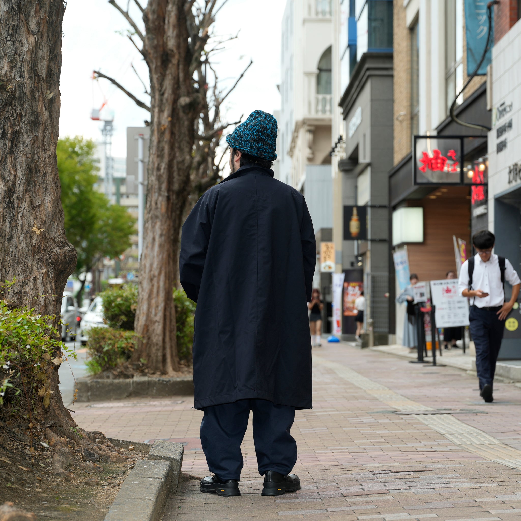 3レイヤー スタンドカラーコート | Color_Color: Dark Navy | No__185_color: dark navy【UNTRACE_アントレース】