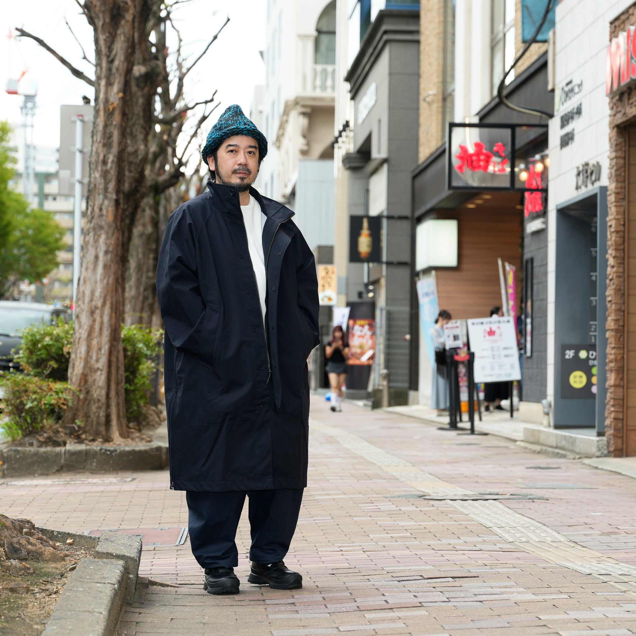 3レイヤー スタンドカラーコート | Color_Color: Dark Navy | No__185_color: dark navy【UNTRACE_アントレース】