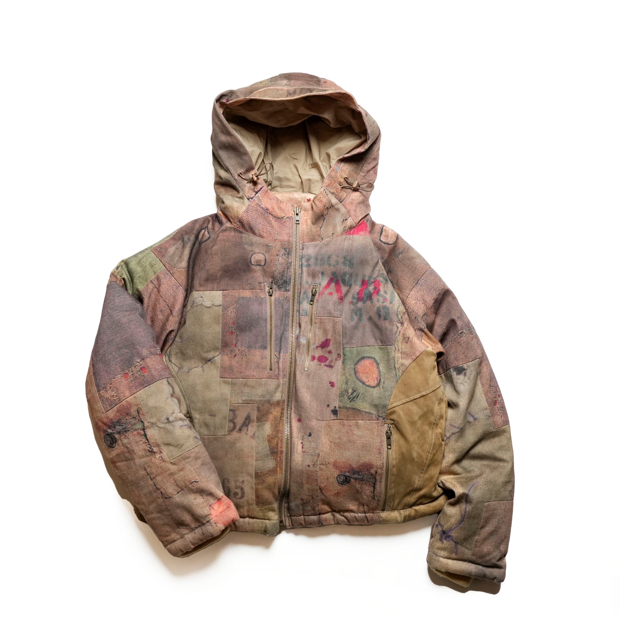 Pla24awj10_Digital print | Digital print puffer | Color:Digital Print【PLATEAU STUDIO_プラトー スタジオ】【archive】