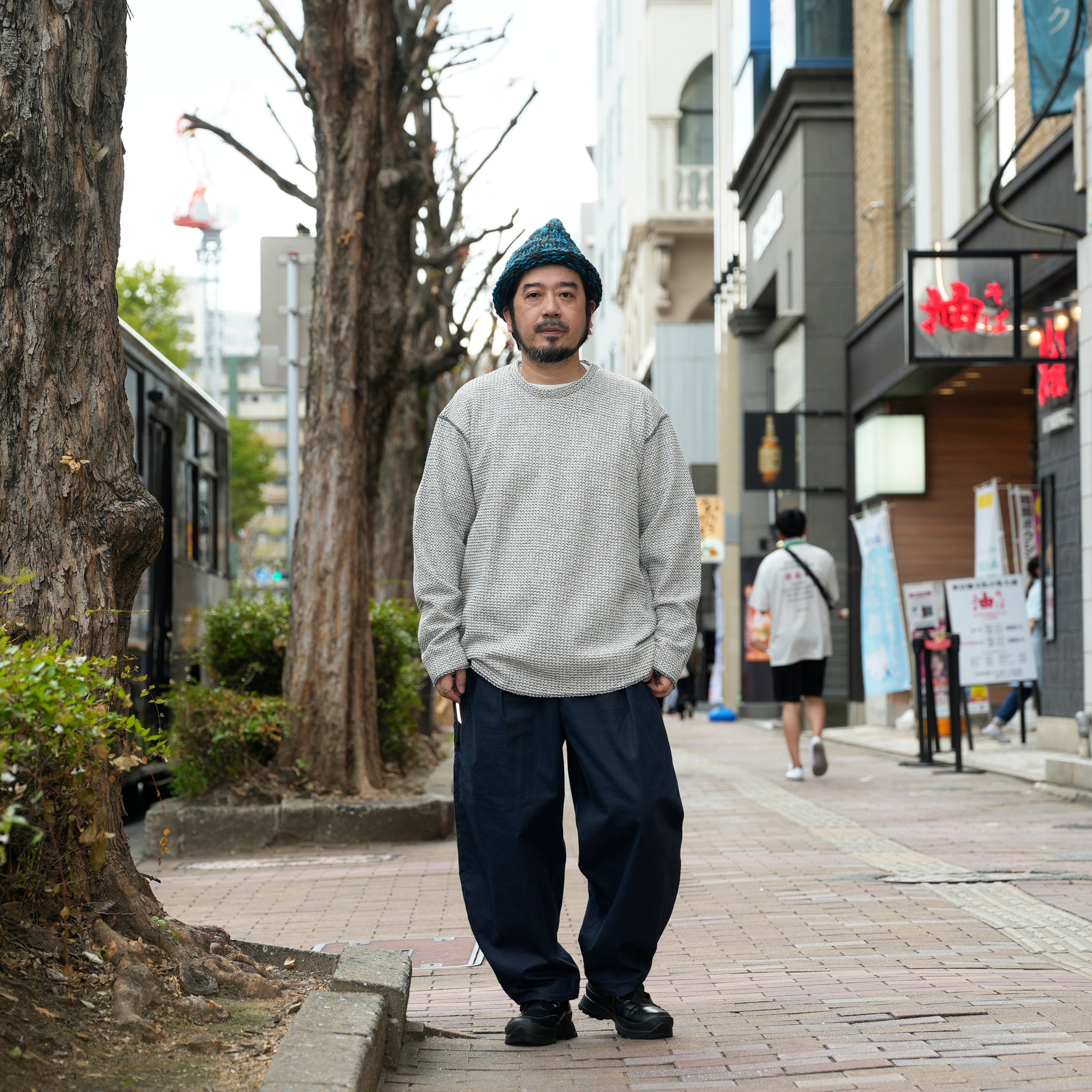 KNIT PRINT CUTSEW | Color:White/Black【The NERDYS_ナーディーズ】 NFNG-CS05