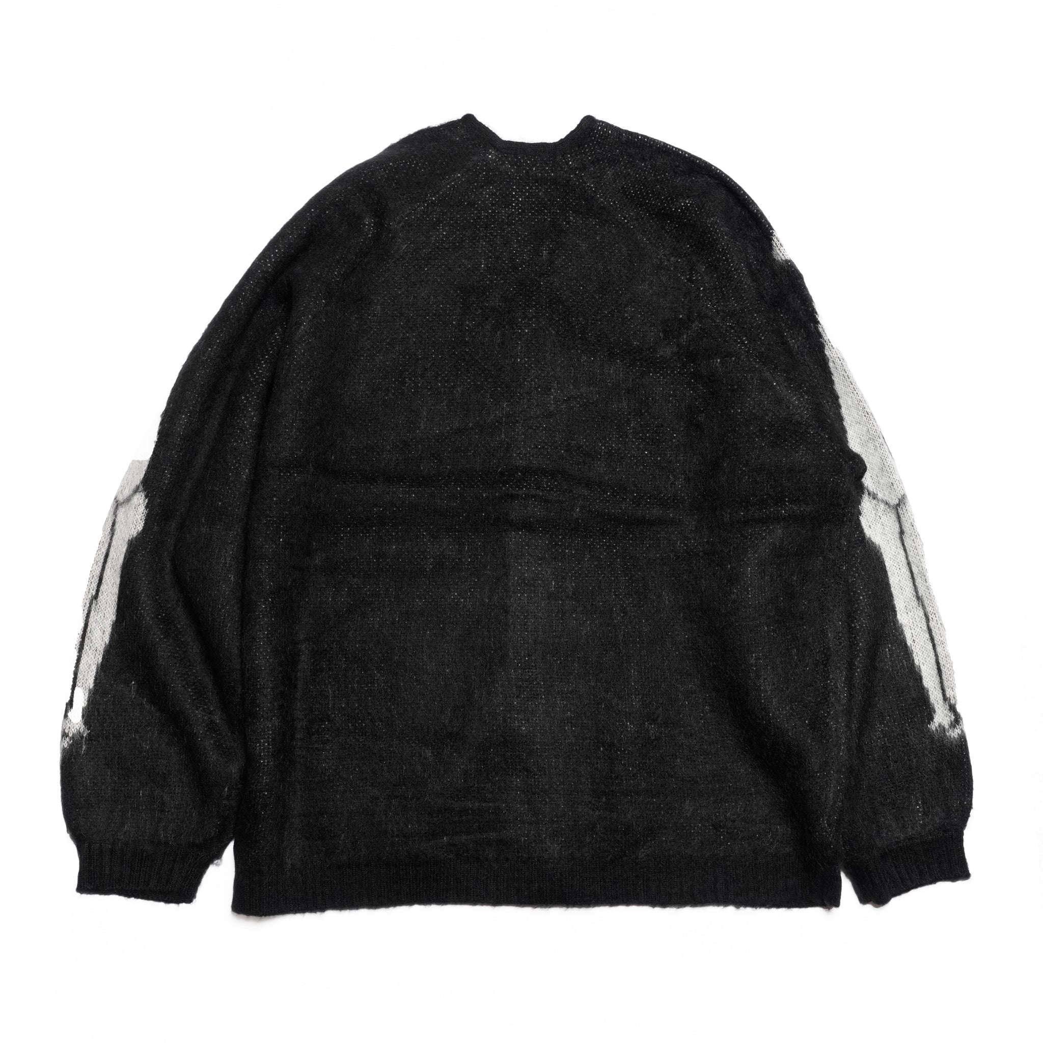 raglan sleeve logo cardigan | Color_Skull | No_tl25f022_skull【THRIFTY LOOK_スリフティールック】