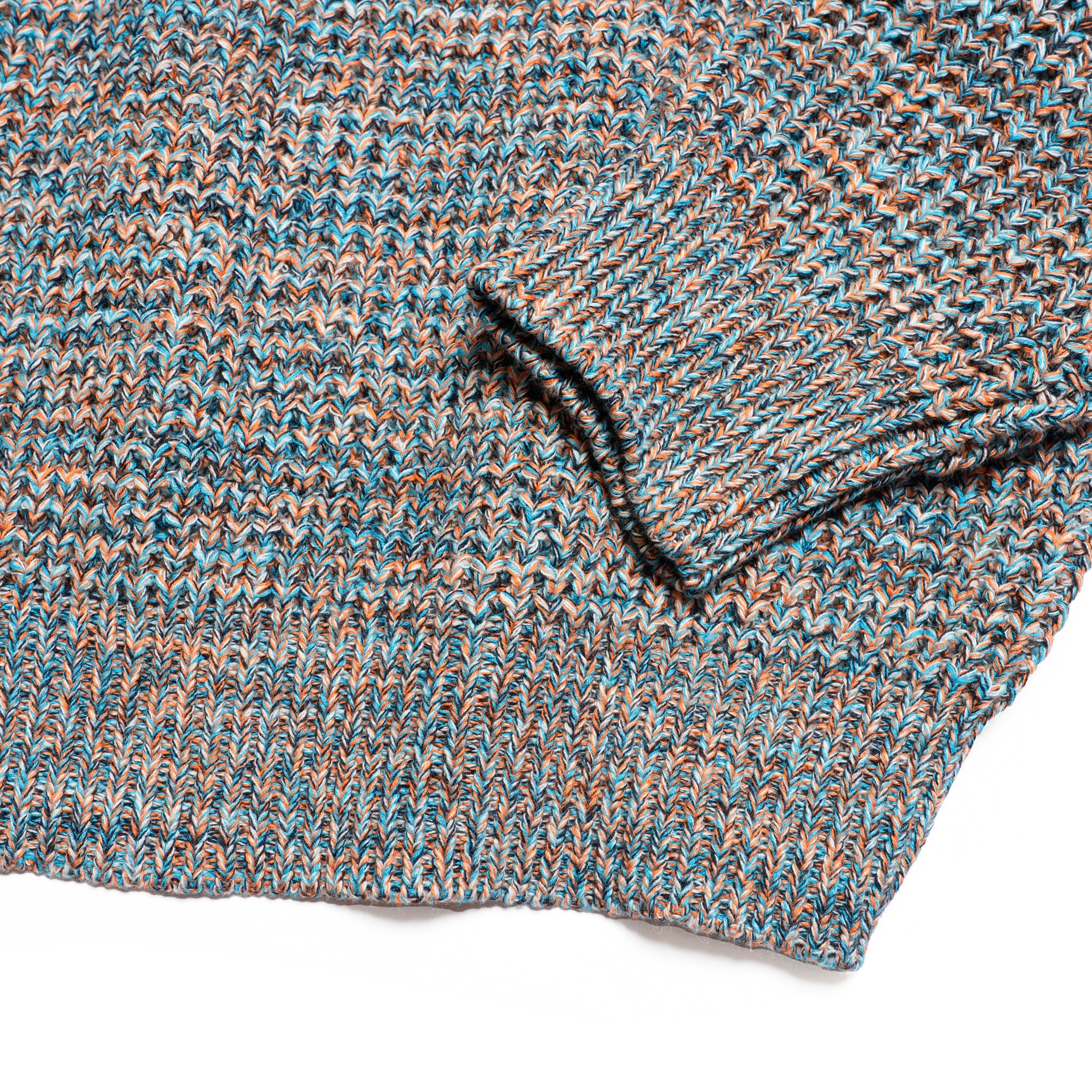 waffle mix crew sweater | Color_Orange | No_sn25f023_orange【SUNNY SPORTS_サニースポーツ】