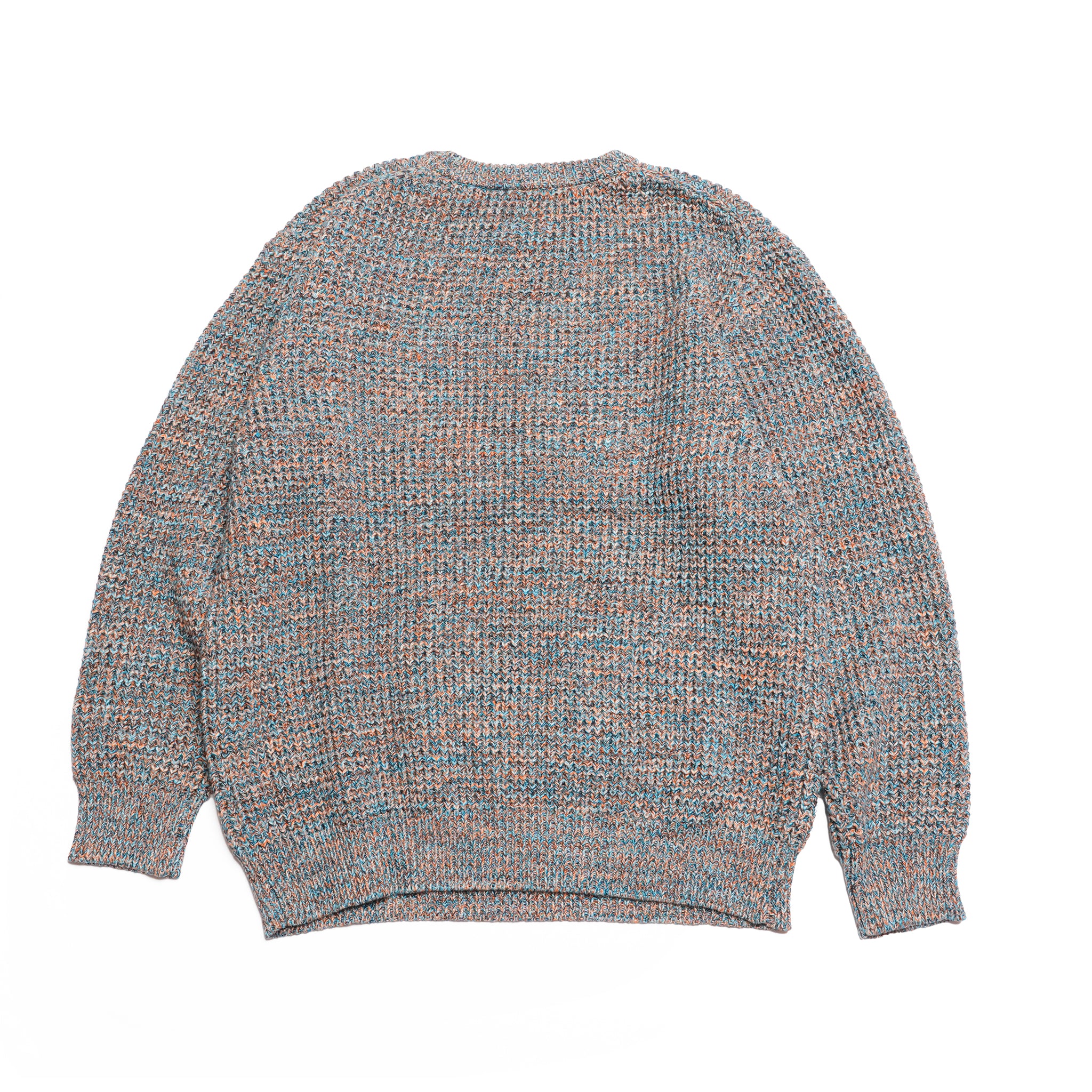 waffle mix crew sweater | Color_Orange | No_sn25f023_orange【SUNNY SPORTS_サニースポーツ】