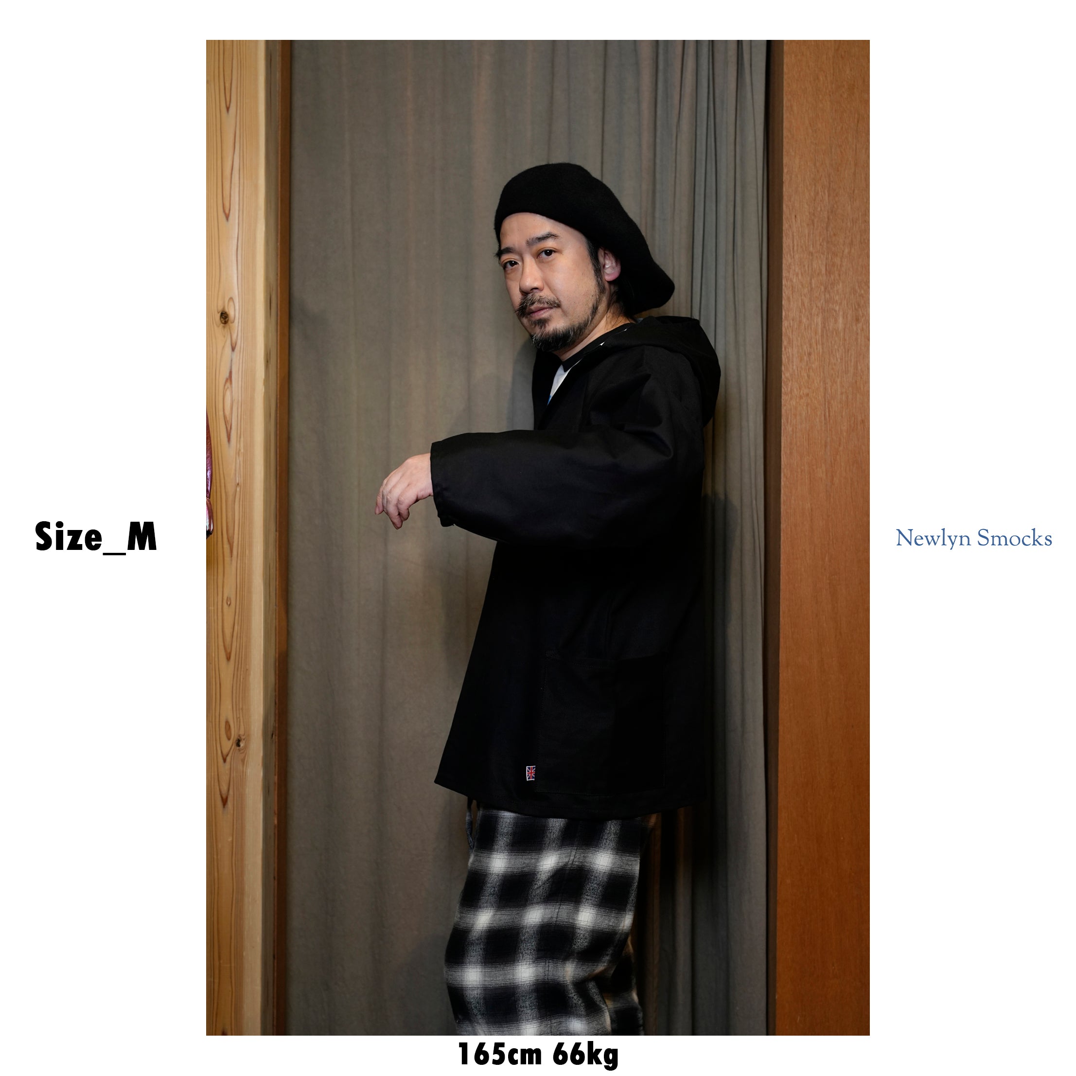 Hood Smocks Side Pocket_Black | Hood Smocks Sise Pk | Color:Black【NEWLYN SMOCK】