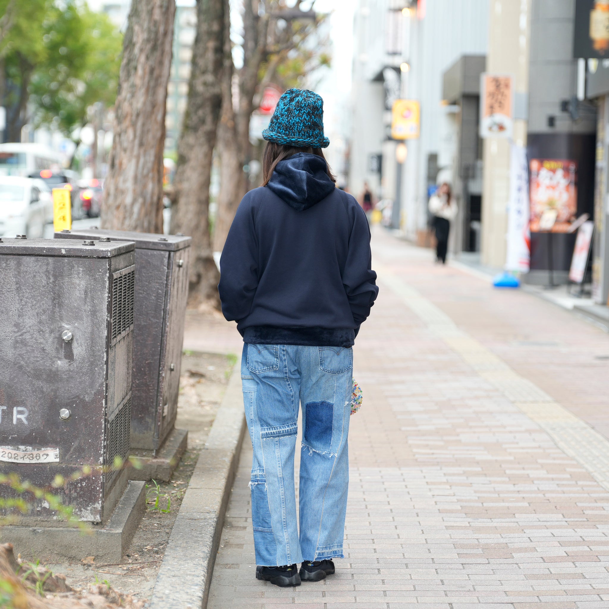 RAGLAN ZIP HOODIE | Color_Navy/Gray | No_252-445【CaRouseLamBRa_ケラウズランブラ】