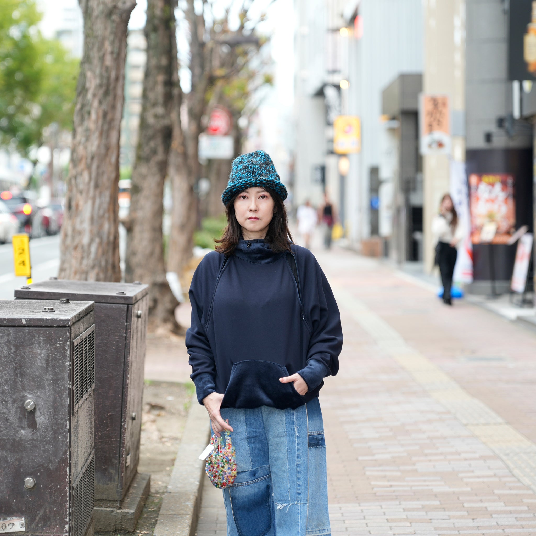 RAGLAN ZIP HOODIE | Color_Navy/Gray | No_252-445【CaRouseLamBRa_ケラウズランブラ】