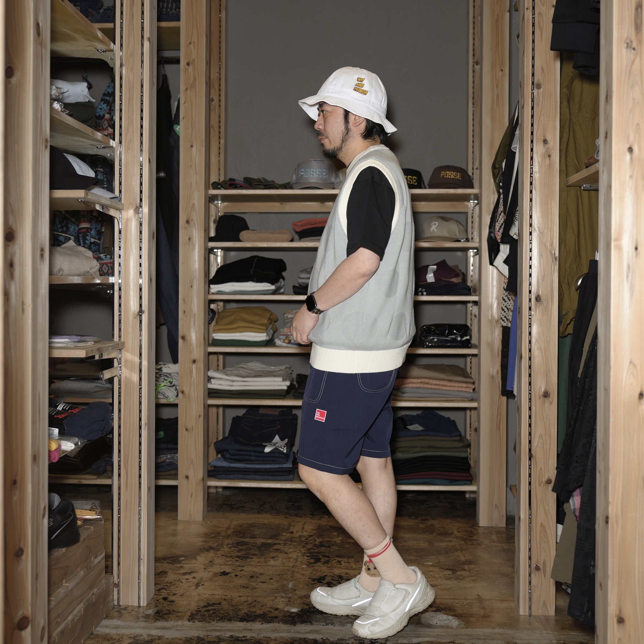 tno-11 | Garage Shorts | Color:Stock Navy【THE NEW ORIGINALS_ザ ニュー オリジナルズ】