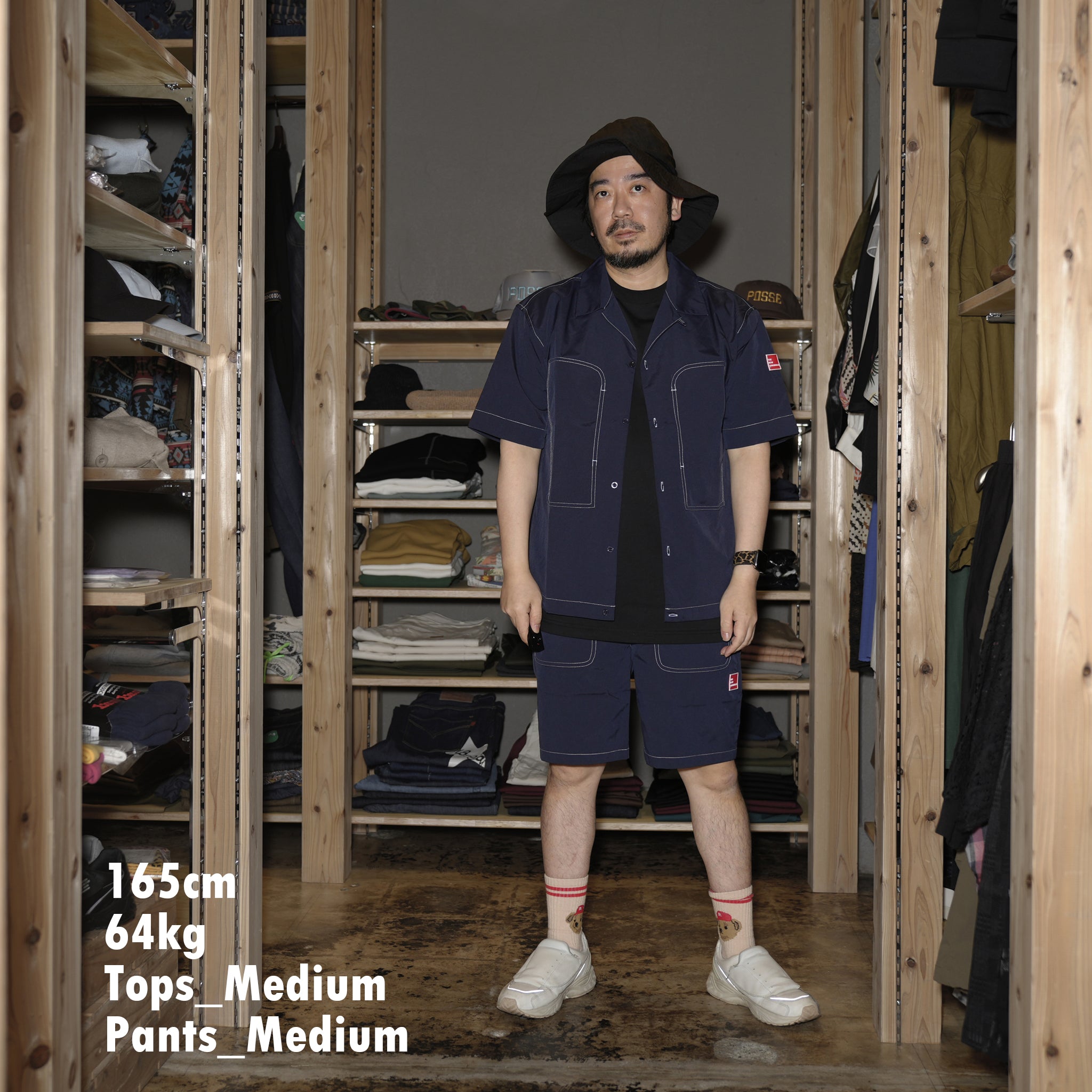 tno-11 | Garage Shorts | Color:Stock Navy【THE NEW ORIGINALS_ザ ニュー オリジナルズ】