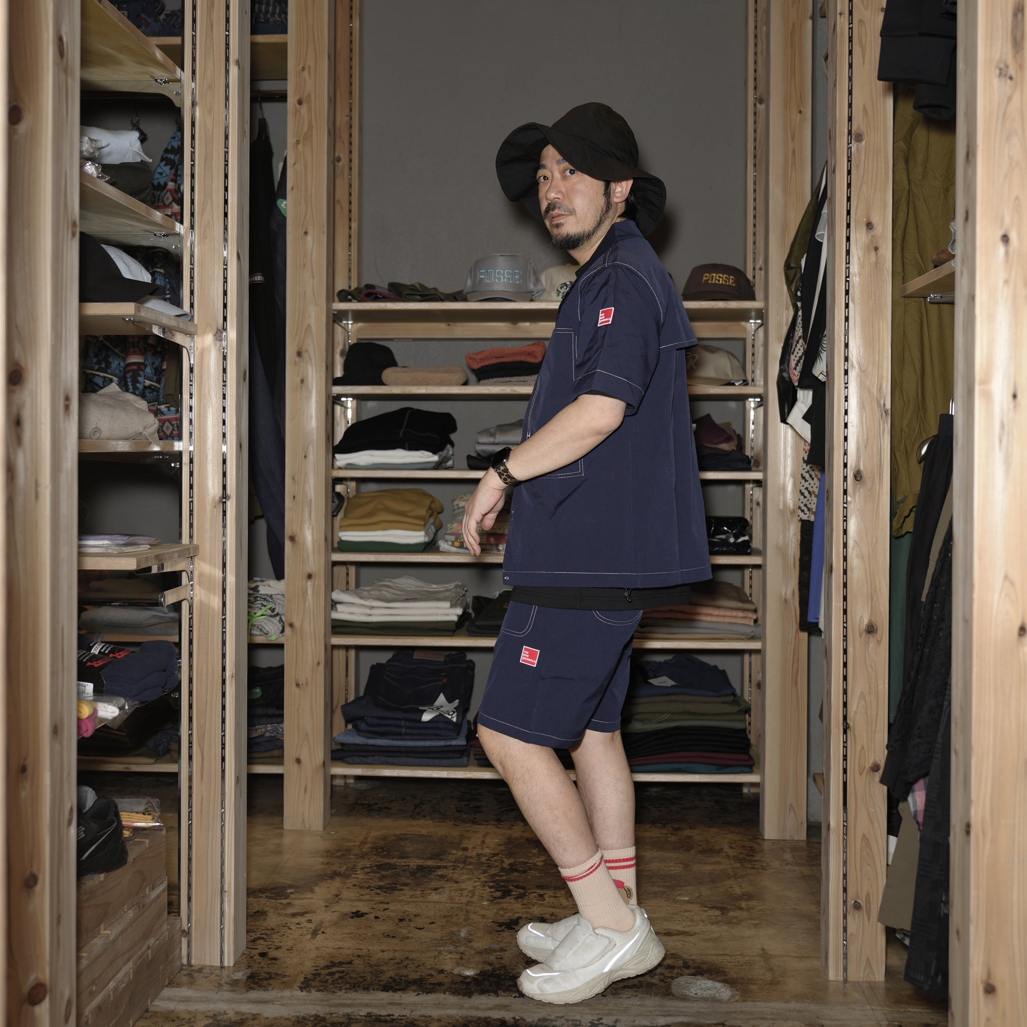 tno-11 | Garage Shorts | Color:Stock Navy【THE NEW ORIGINALS_ザ ニュー オリジナルズ】