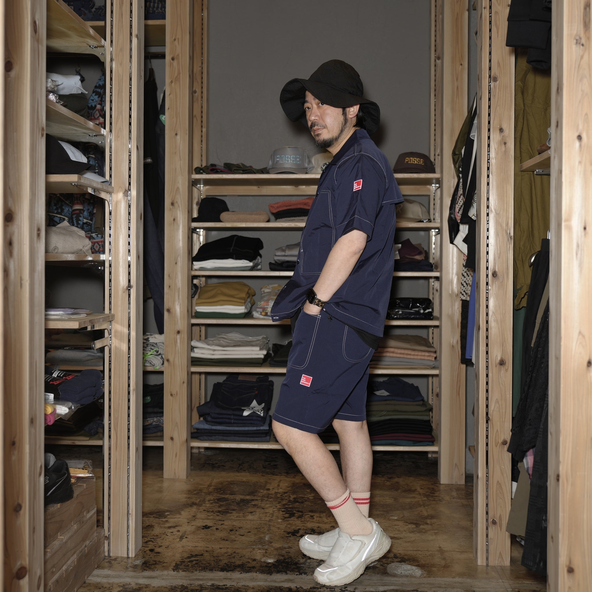 tno-11 | Garage Shorts | Color:Stock Navy【THE NEW ORIGINALS_ザ ニュー オリジナルズ】