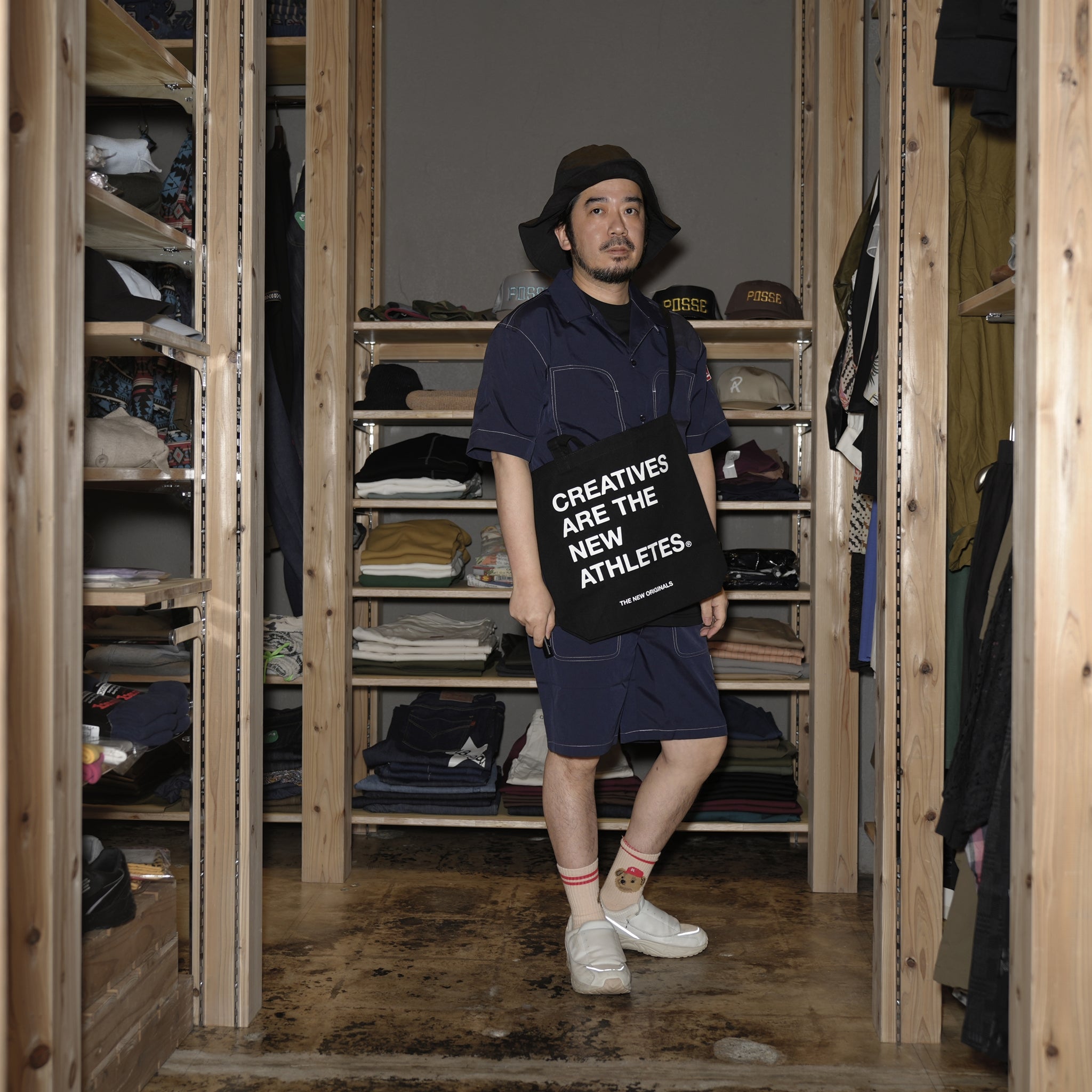 tno-11 | Garage Shorts | Color:Stock Navy【THE NEW ORIGINALS_ザ ニュー オリジナルズ】