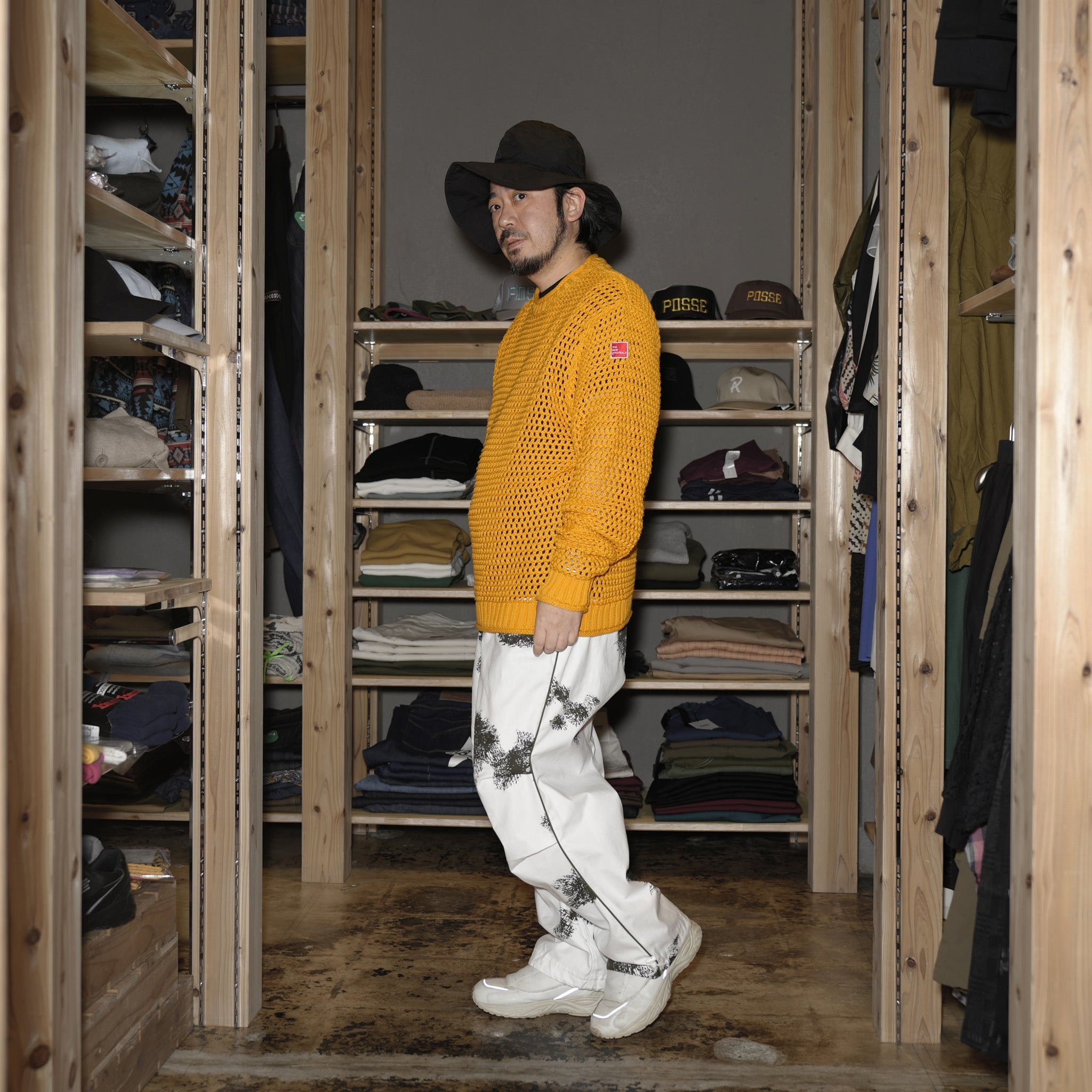tno-05 | Open Knit Crewneck – Gold Fusion | THE NEW ORIGINALS