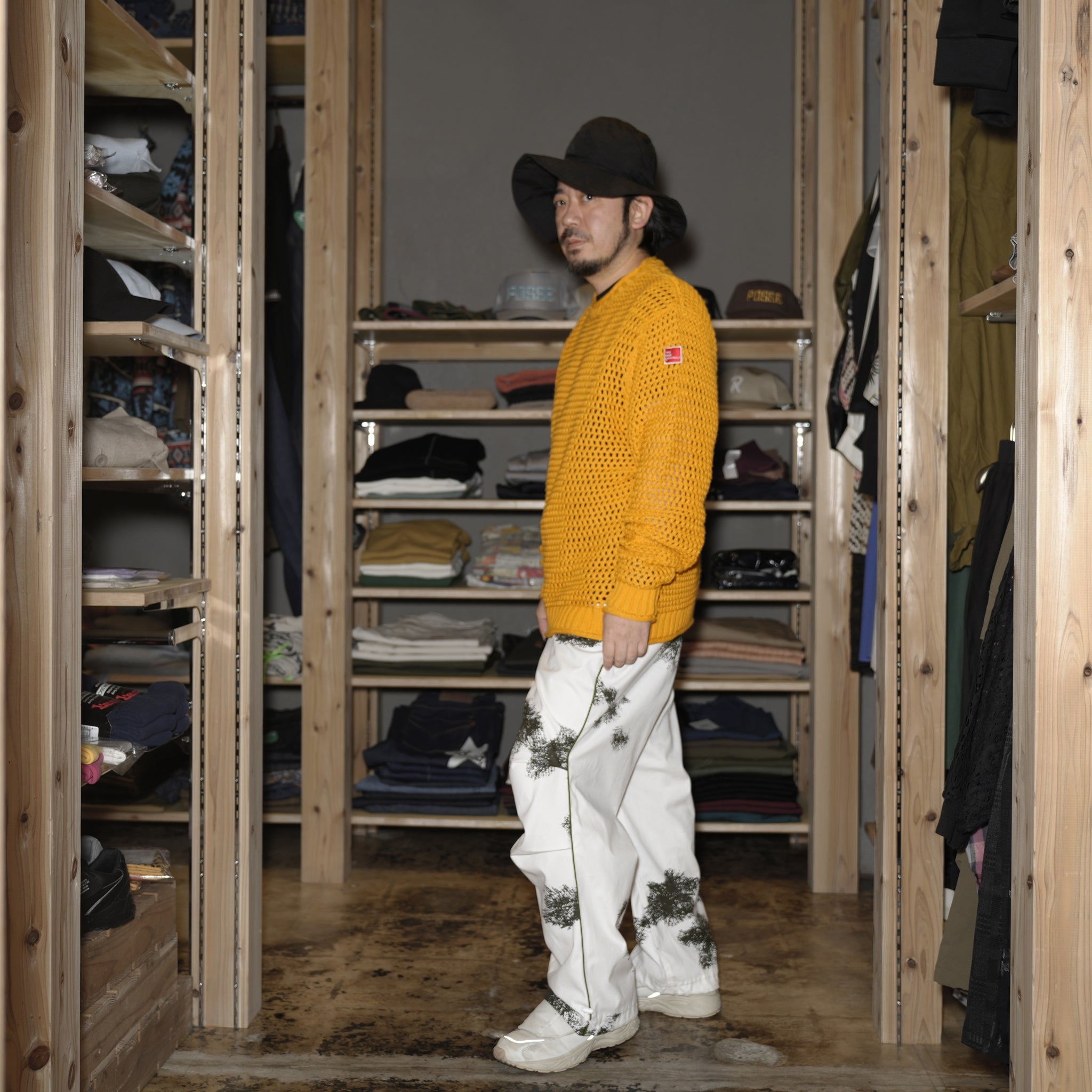 tno-05 | Open Knit Crewneck – Gold Fusion | THE NEW ORIGINALS