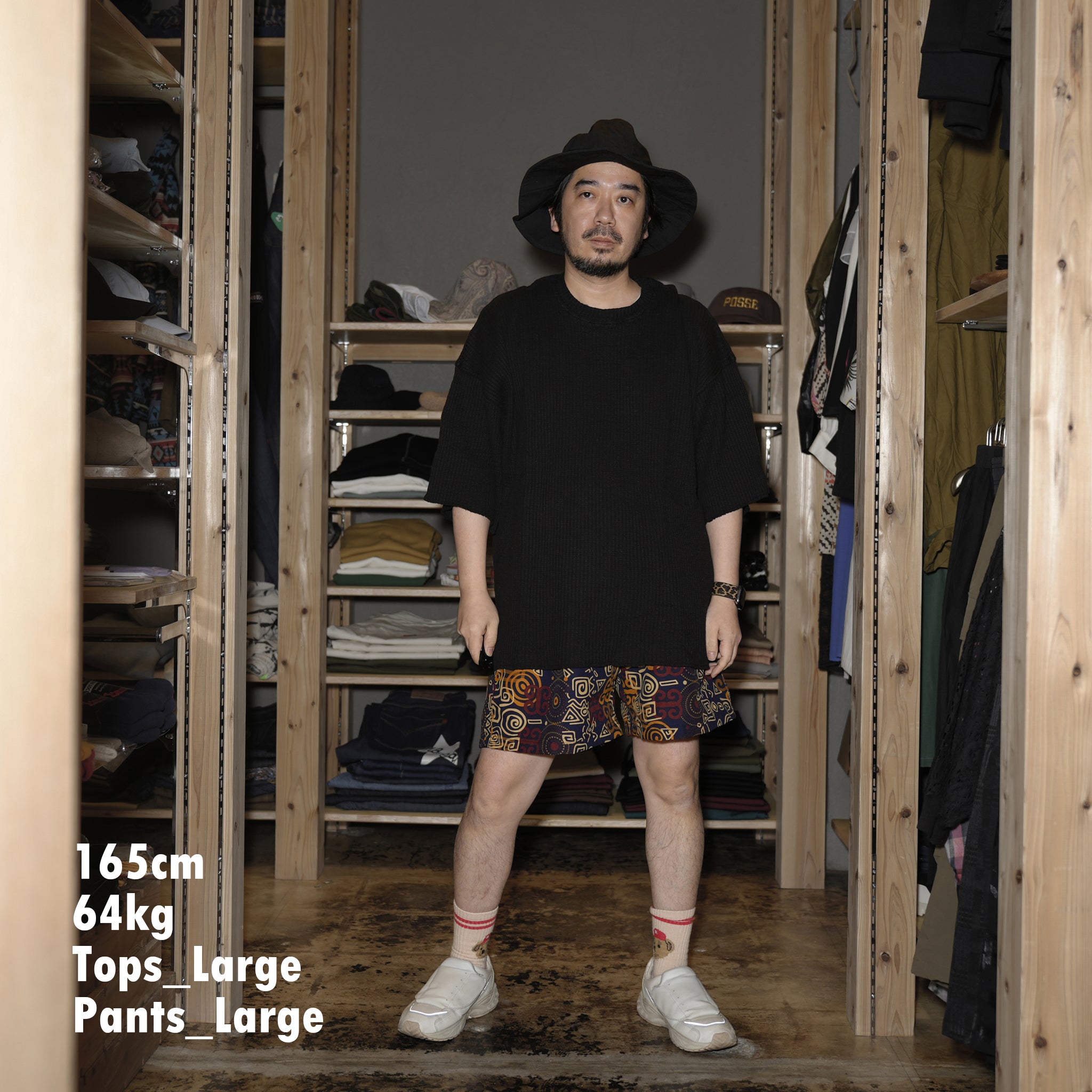 M31752-2 | Thermal Cut Off Edges S/S | Color:Black【MONITALY_モニタリー】【archive】