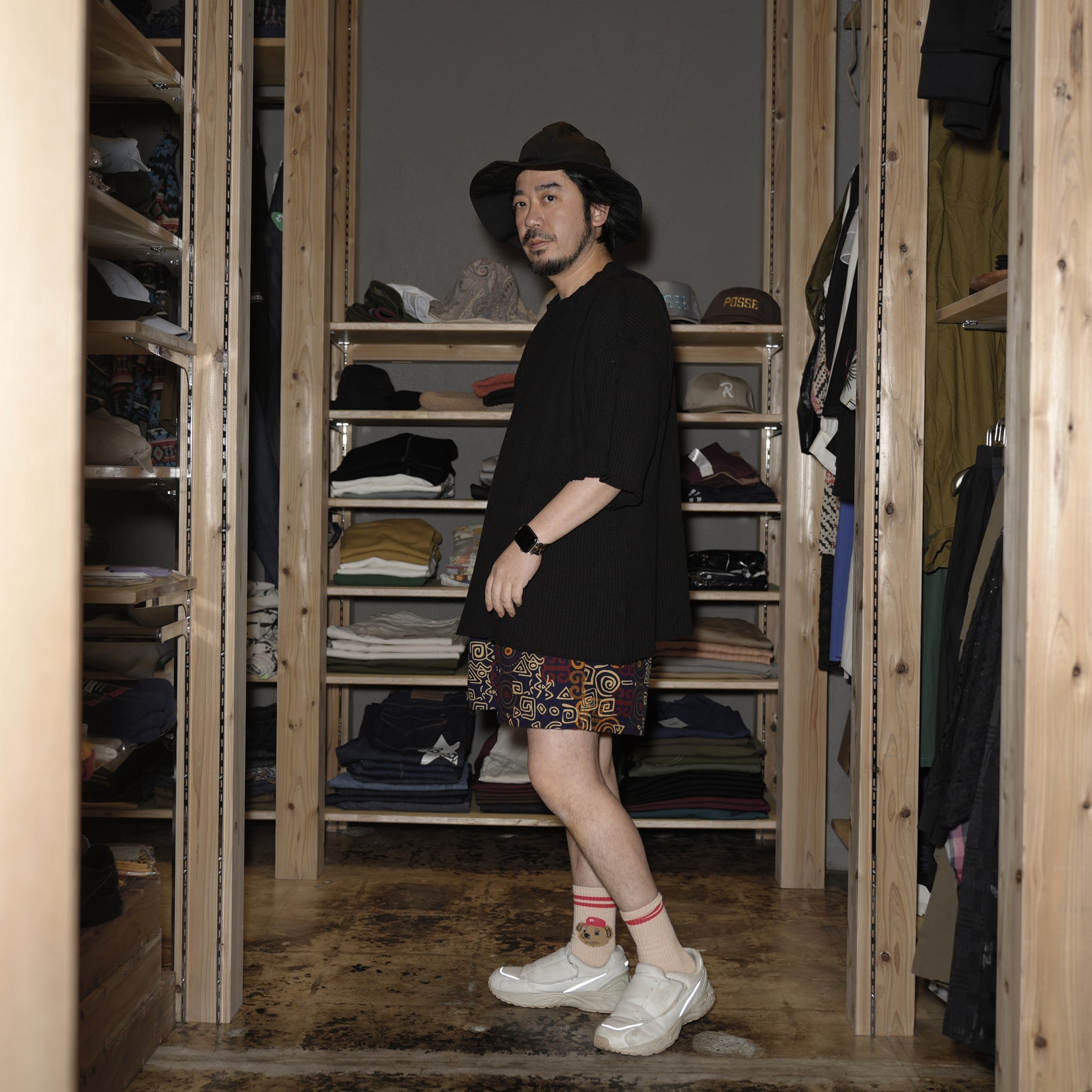 M31752-2 | Thermal Cut Off Edges S/S | Color:Black【MONITALY_モニタリー】【archive】