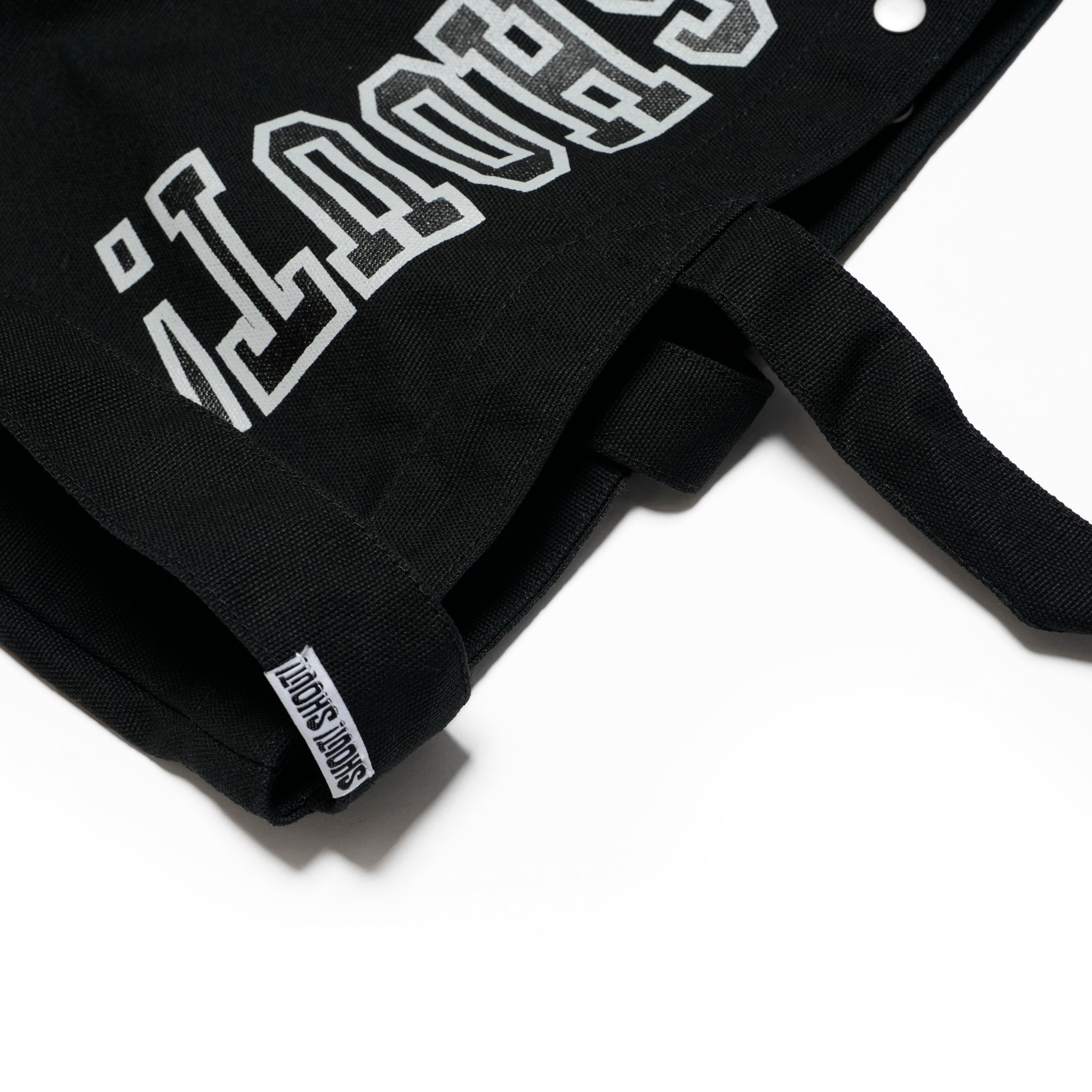 25-1-BG03_Black | SHOUT! SHOUT! SHOULDER TOTE BAG | Color:Black【ORIGINAL JOHN_オリジナルジョン】