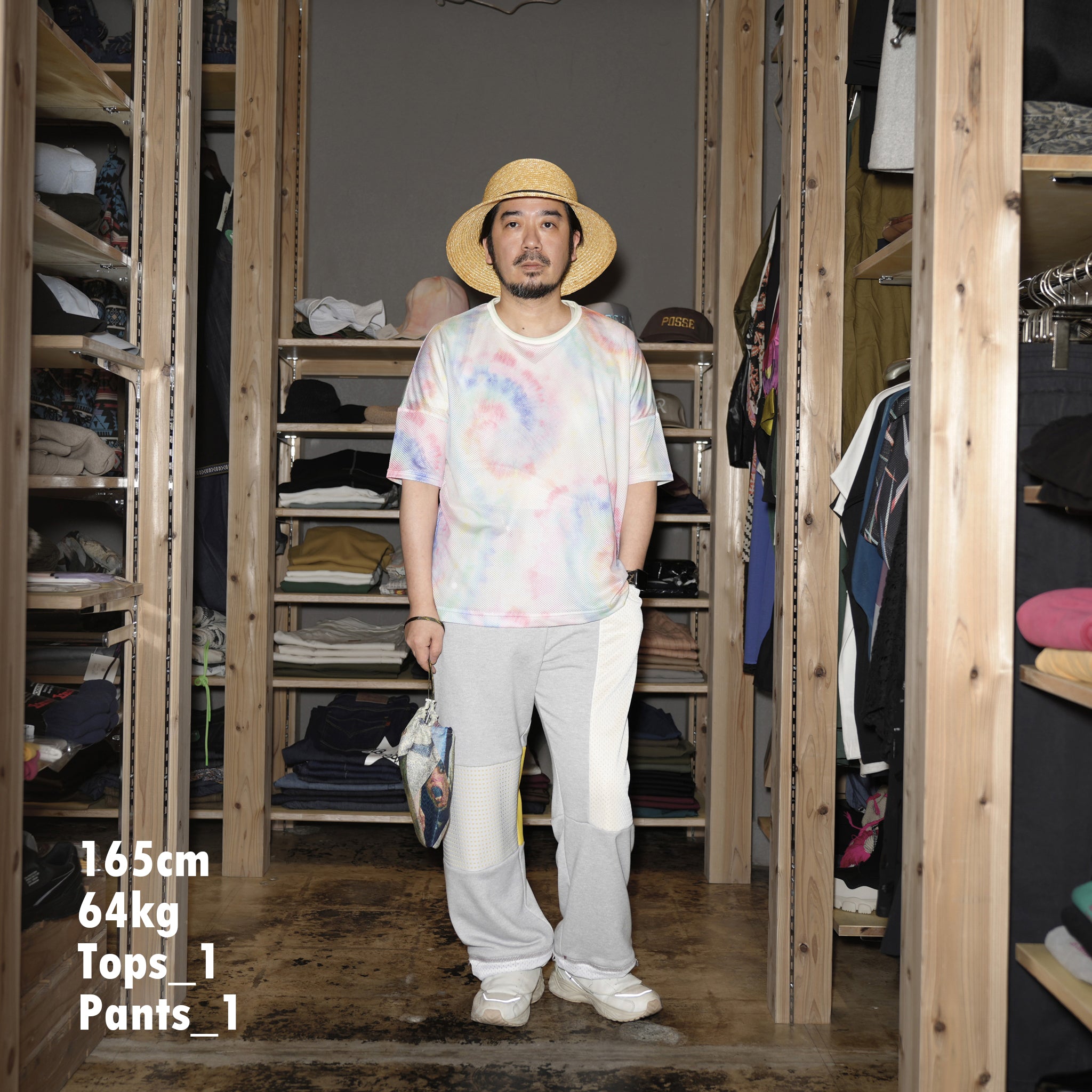 SF24SS-19A | Festival Summer Mesh Tee | Color:Tie-Dye【STOF_ストフ】