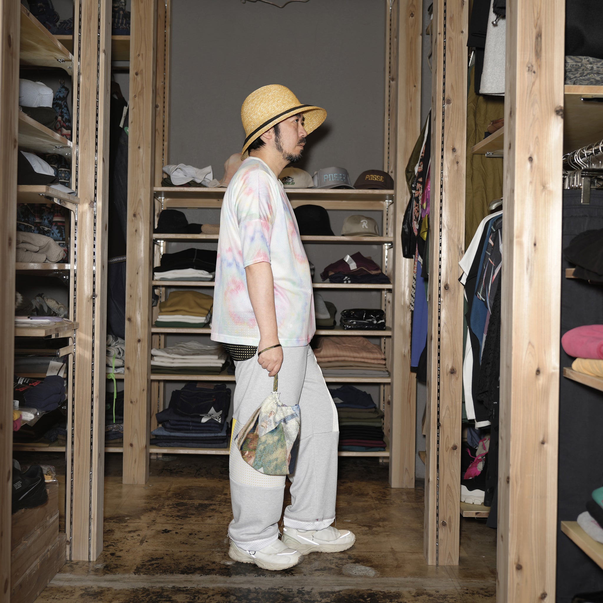 SF24SS-19A | Festival Summer Mesh Tee | Color:Tie-Dye【STOF_ストフ】
