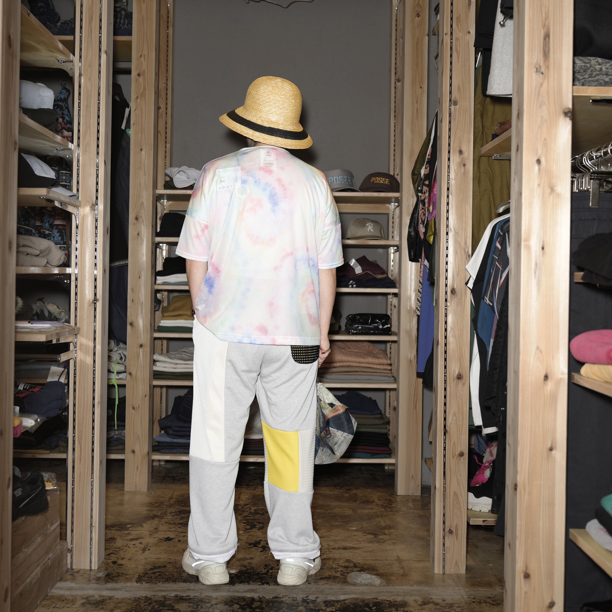 SF24SS-19A | Festival Summer Mesh Tee | Color:Tie-Dye【STOF_ストフ】
